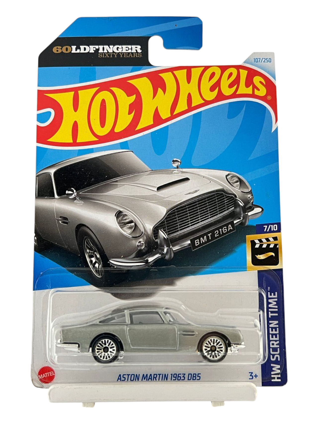 HotWheels Goldfinger Sixty Years Aston Martin 1963 DB5 1:64 Scale