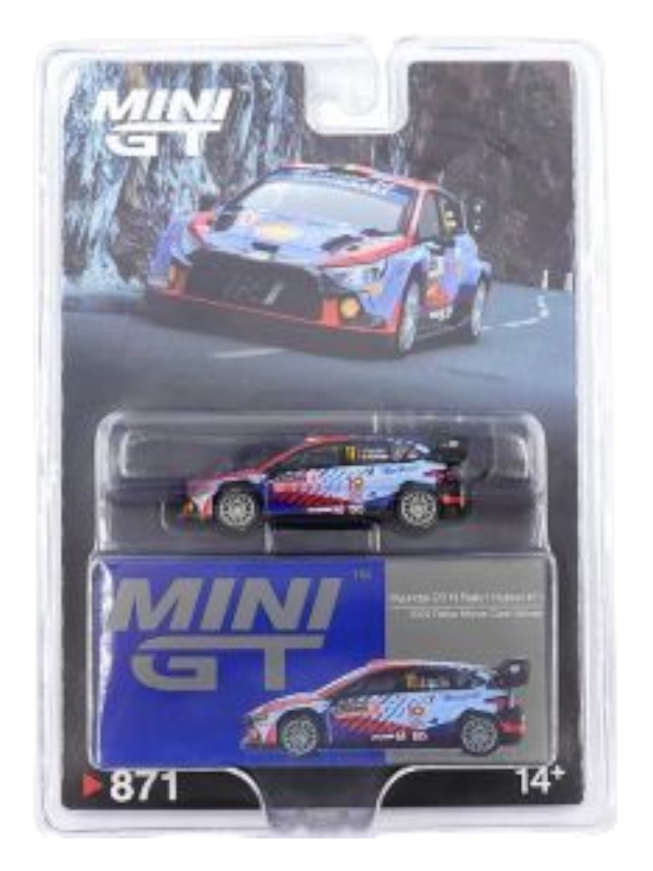 Mini GT Hyundai i20 N Rally1 Hybrid #11 2024 Rallye Monte-Carlo Winner 1:64 Scale