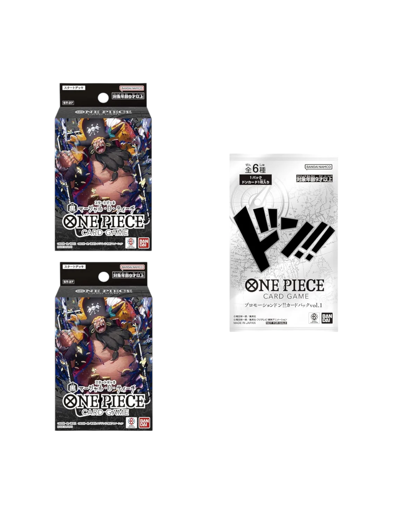 Bandai ST-27 One Piece Card Game, Starter Deck, Black,