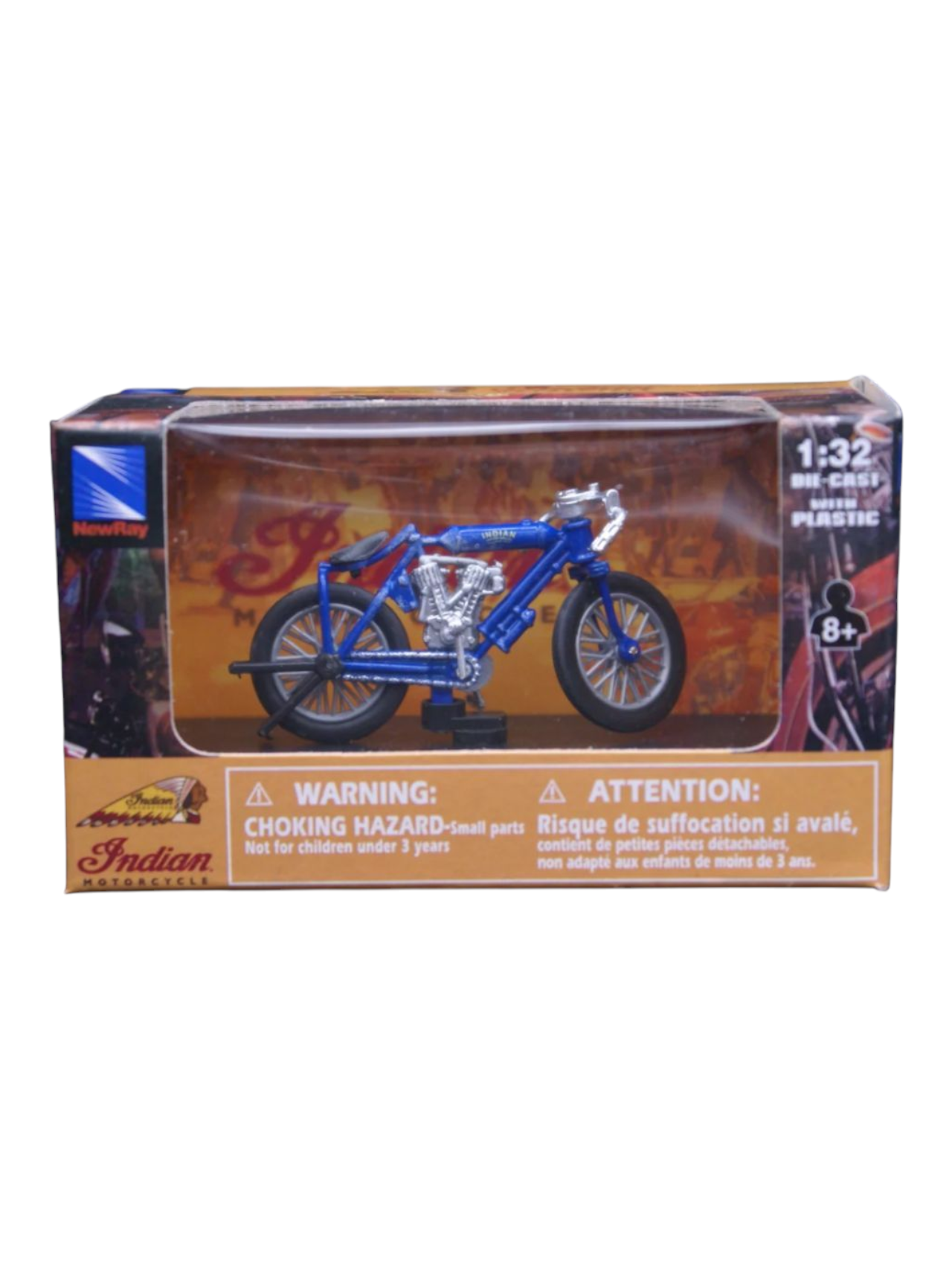 Indian Motorcycle Indian Twin Racer (1908) 1:32 Scale (Blister Damaged)