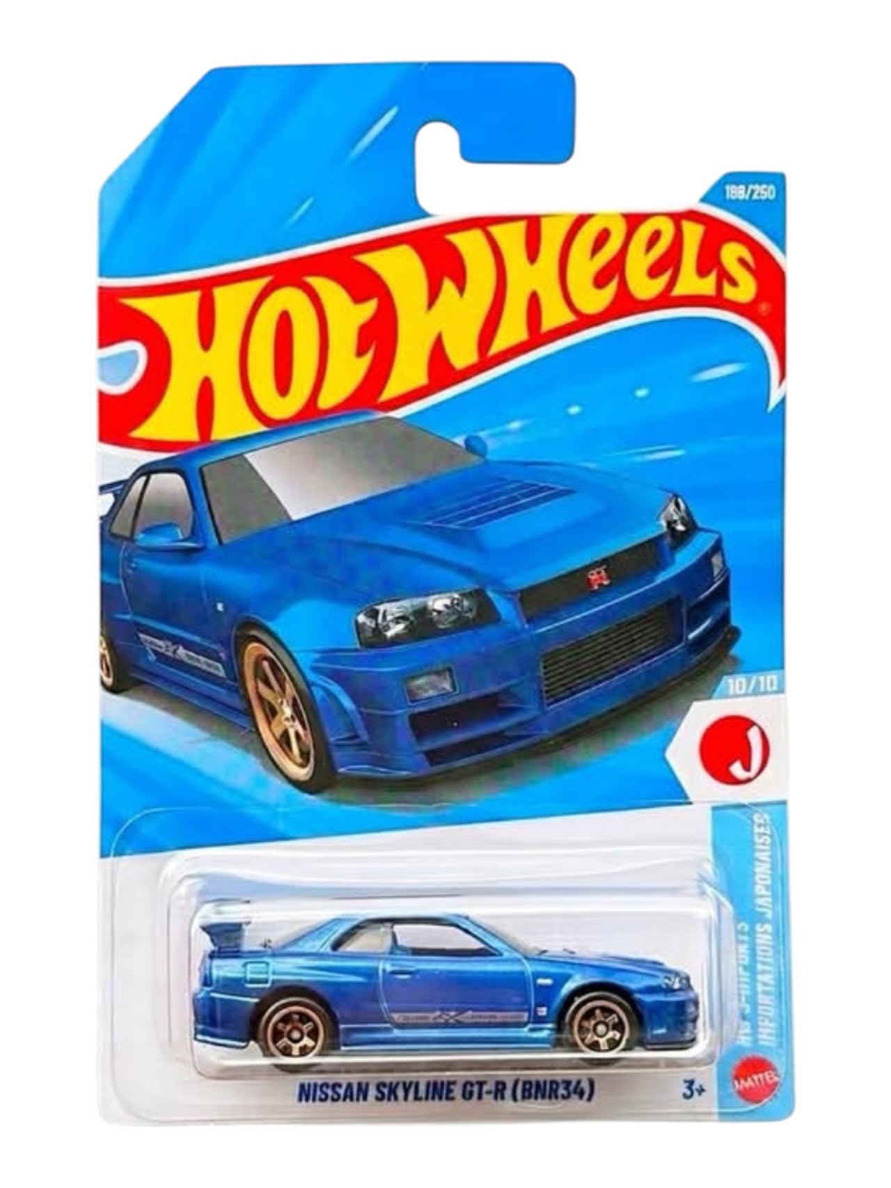 HotWheels "Nissan Skyline GT-R(BNR34) Imported Mainline 1:64 Scale