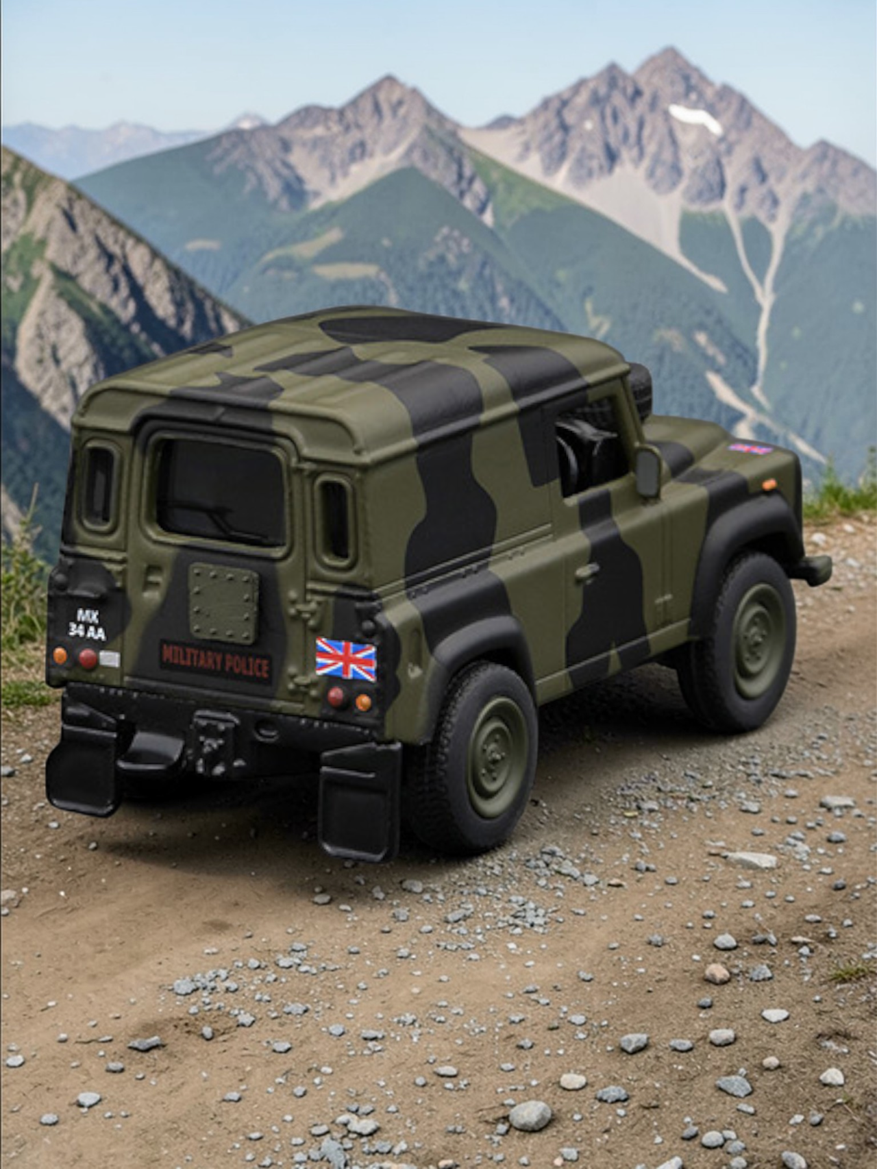 TARMAC Works Land Rover defender Royal Military Police Diecast Model 1:64 Scale