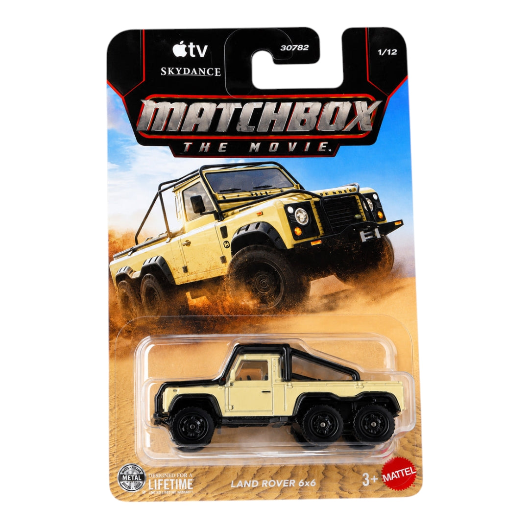 MatchBox the movie land rover 6*6 imported mainline 1:64 Scale