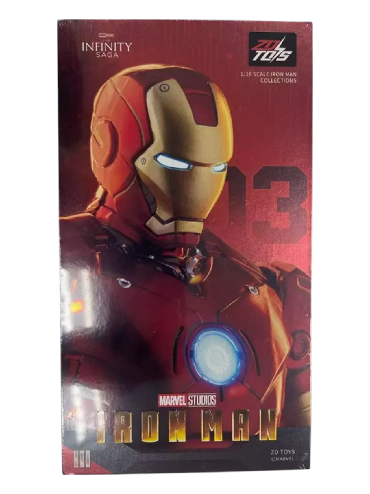 ZD Toys Marvel Studios The Infinity Saga Iron Man MK3 Action Figure 1:10 Scale (Size-7 Inch)