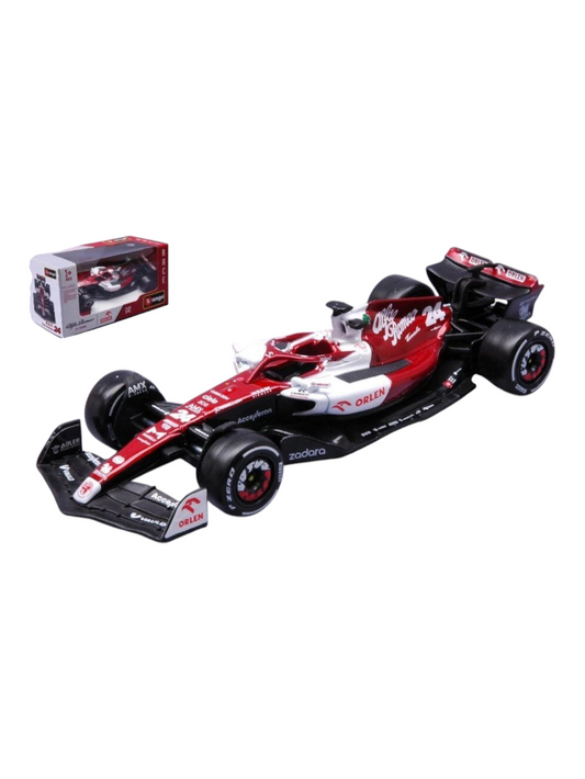 Bburago Alfa Romeo Formula 1 (F1) C42 2022 Bahrain GP Diecast 1:43 Scale (Damaged Box)