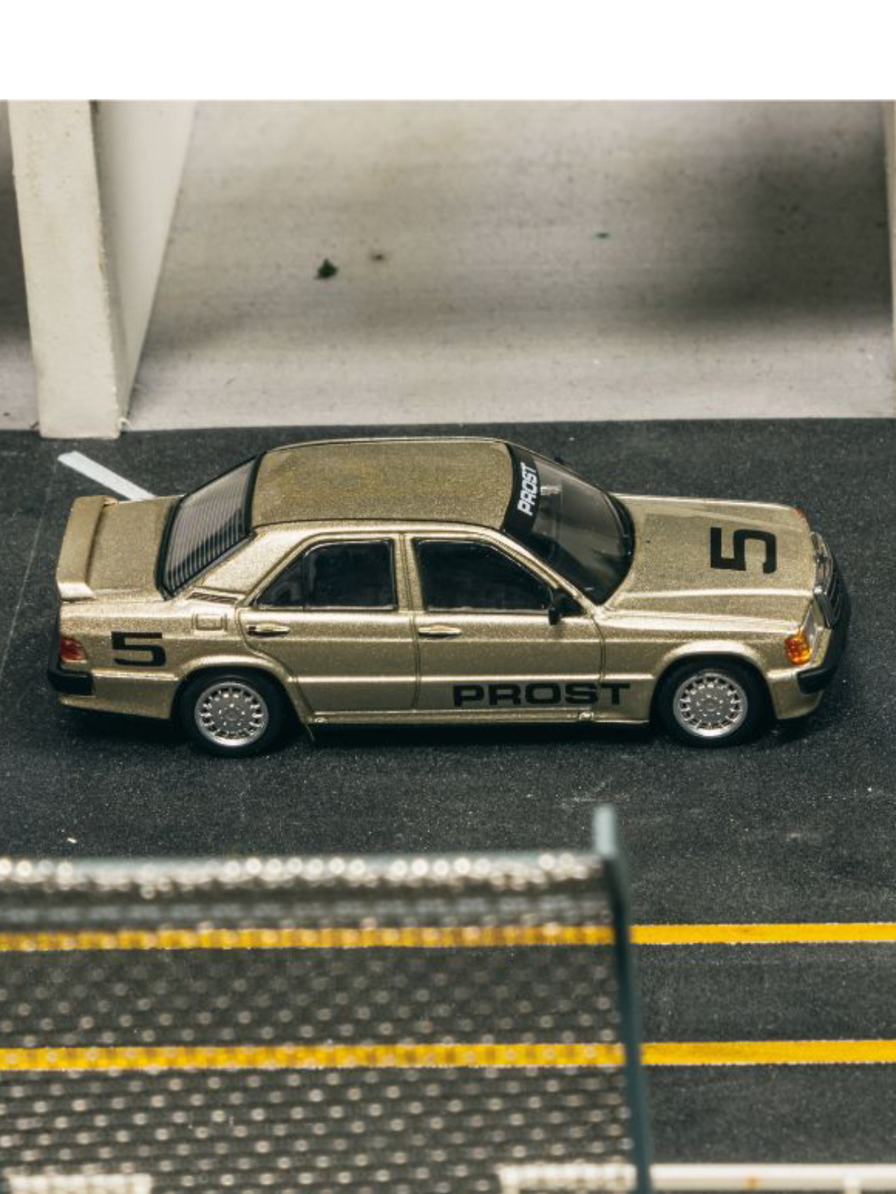 Tarmac Works Mercedes-Benz 190 E 2.3-1.6 Race of Champion Alain Prost 1:64 Scale
