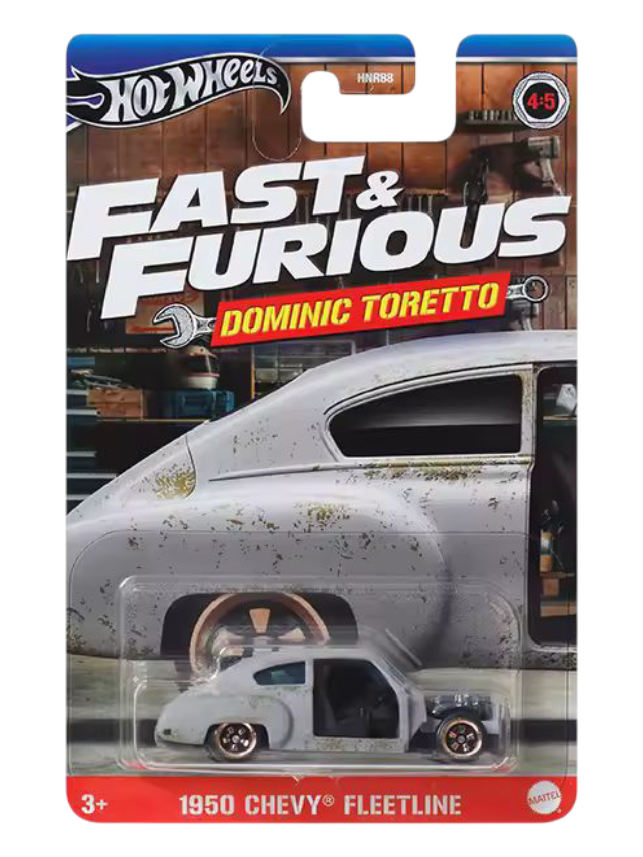 HotWheels Fast and Furious Dominic Toretto 1950 Chevy Fleetline Imported Mainline Card Art 1:64 Scale