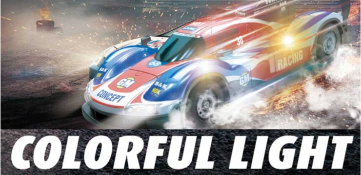 Remote Control (RC) Equation Sports Car with Colourful Lights Car Shell 1:16 Scale