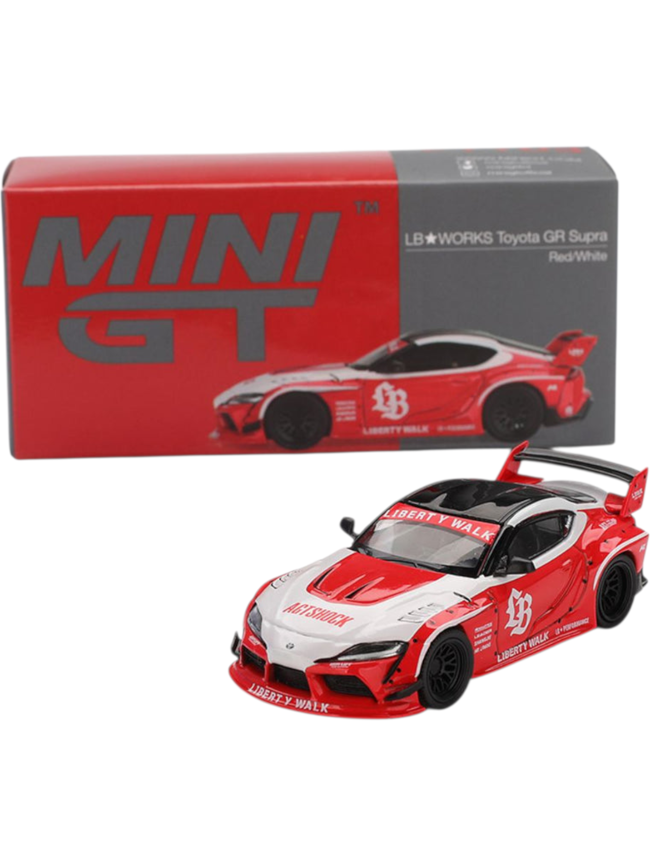 Mini GT #1103: LB☆WORKS Toyota GR Supra Red 1:64 Scale – Toy
