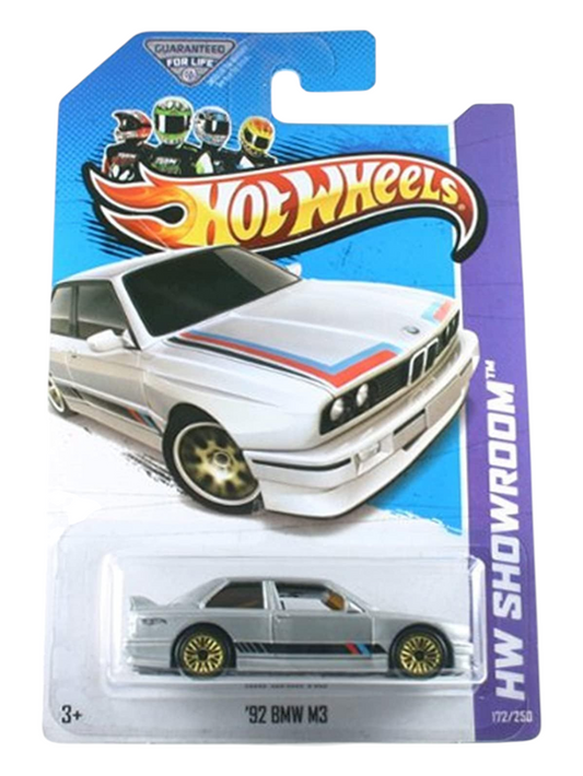 HotWheels HW Showroom 92 BMW M3 Imported Mainline 1:64 Scale (Damaged Card)