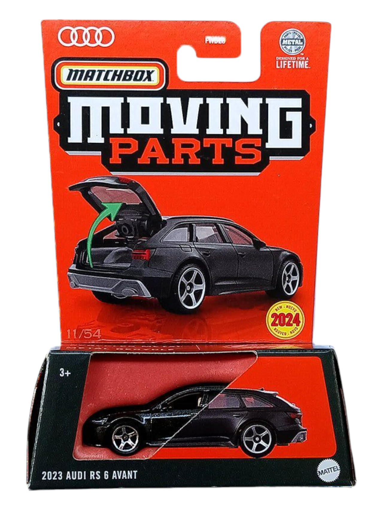 Matchbox Moving Parts 2023 Audi RS 6 Avant 1:64 Scale
