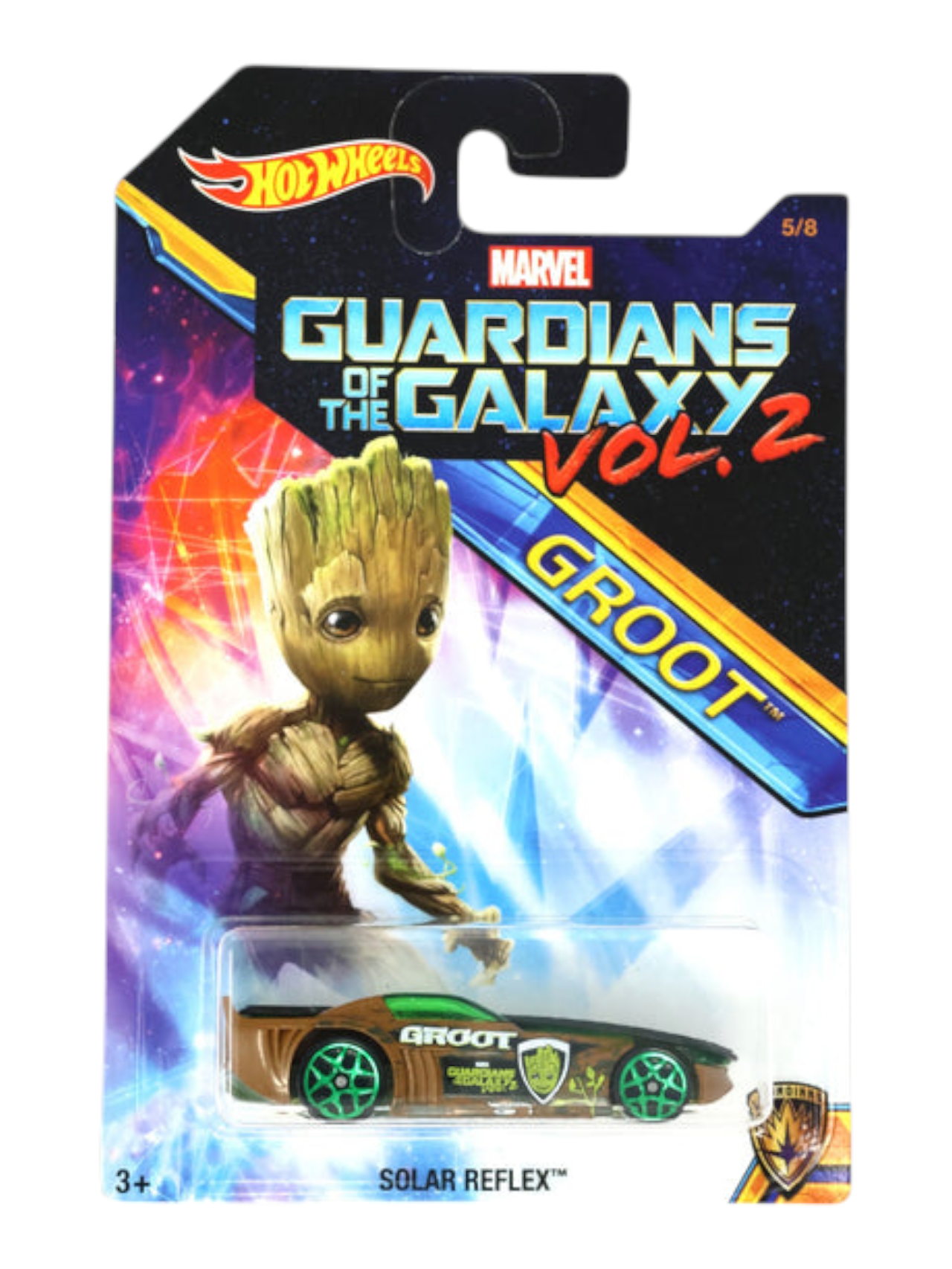 Hotwheel Marvel Guardians of the Galaxy Vol.2 Groot Solar Reflex Imported Card Art 1:64 Scale