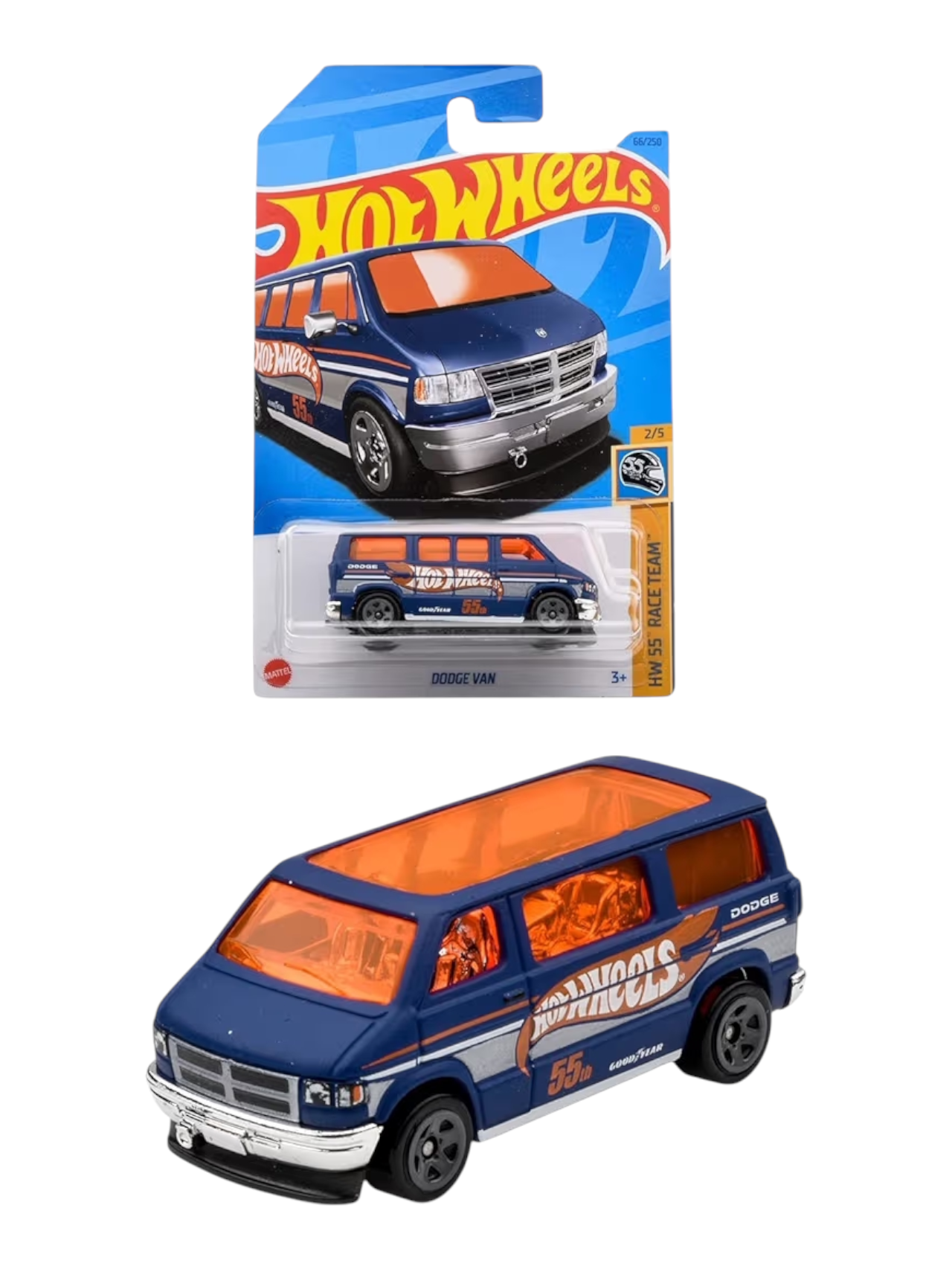 Hotwheels Dodge van imported mainline 1:64 Scale