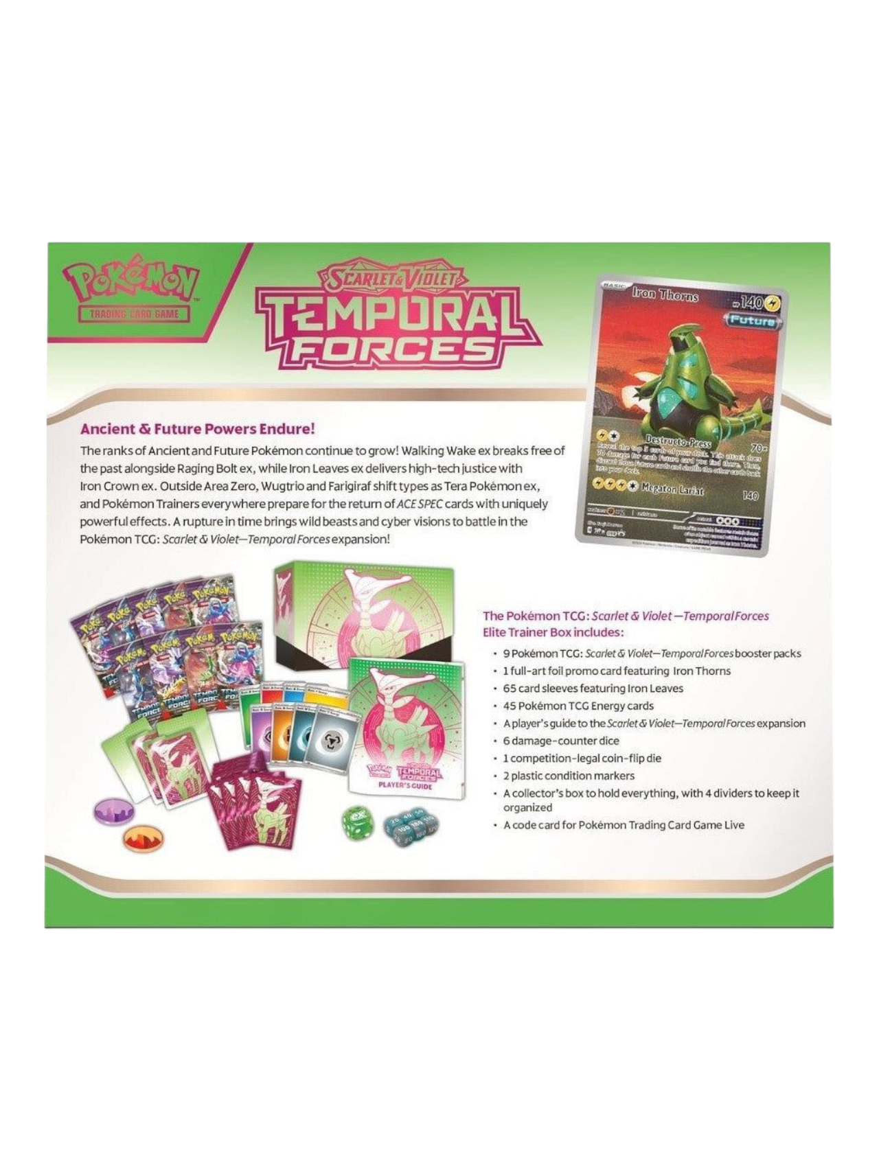 Pokemon Scarlet and Violet Temporal Forces Elite Trainer Box ETB (English)