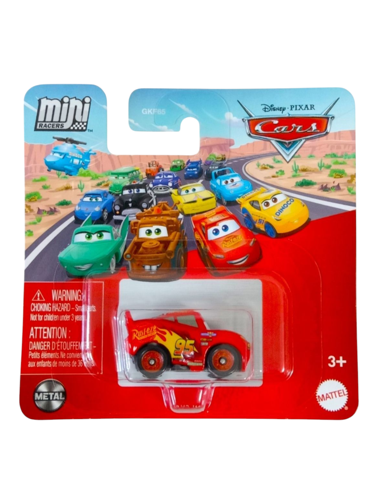 Mattel Disney Cars Mini Racers Lightning McQueen