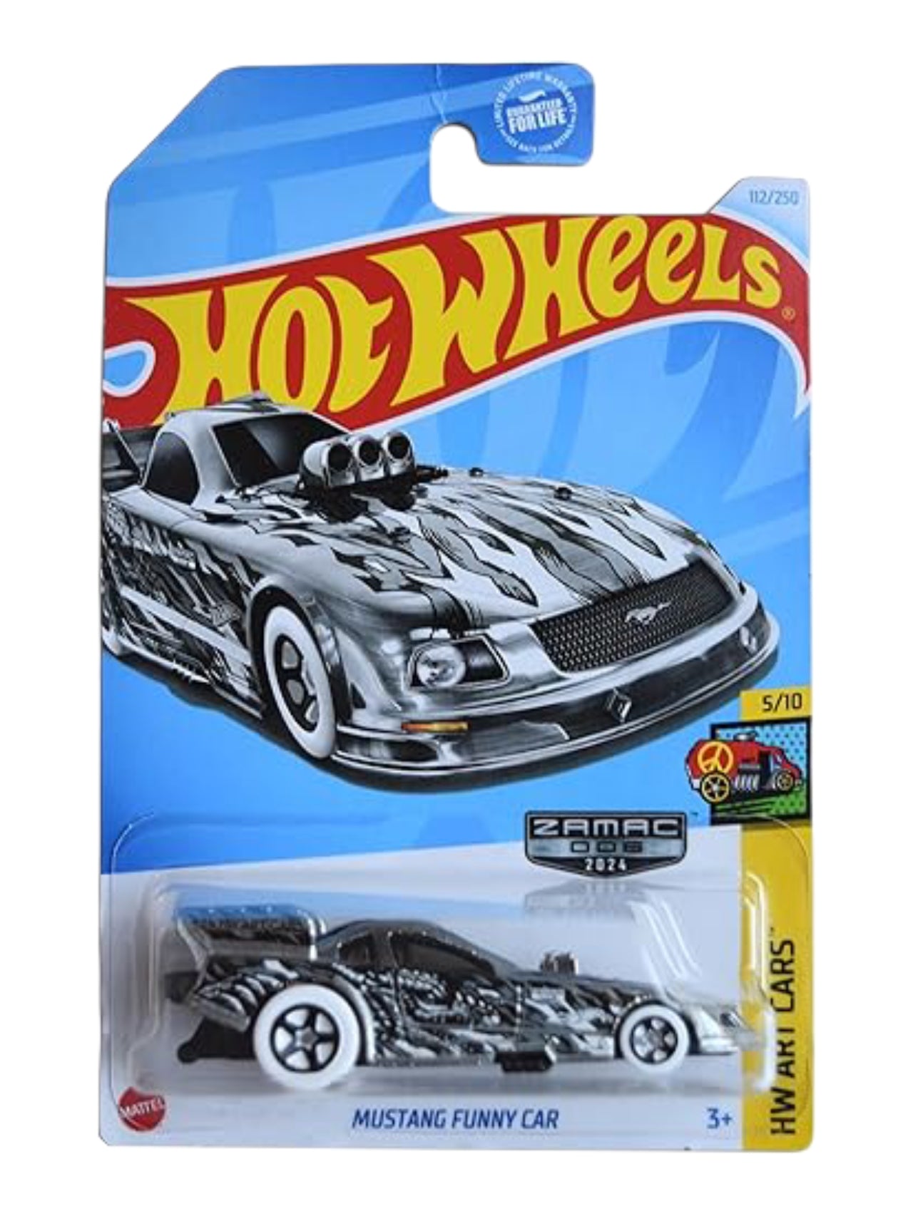 Hotwheels 'Mustang Funny CAR'(ZAMAC Edition) Imported Mainline 1:64 Scale