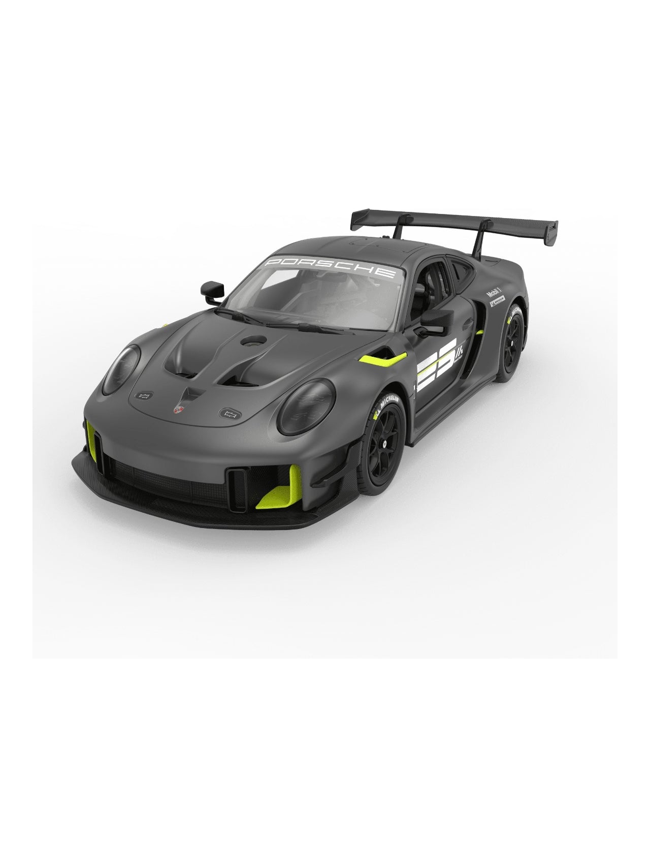 Rastar Rc assembly model kit porsche 911 gt2 rs clubsport 25 remote control assembly plastic model kit (68 pcs& 8 pts radio control 1 pc 3" AA batteries for car & 2" AA batteries for controlar)1:18 scale