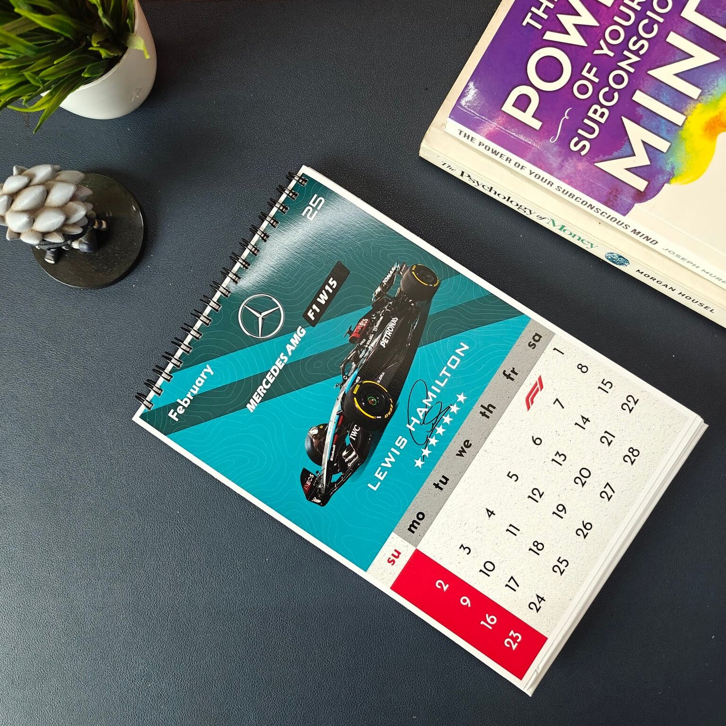 F1 Desk Calendar 2025 (6 x 9 inches)