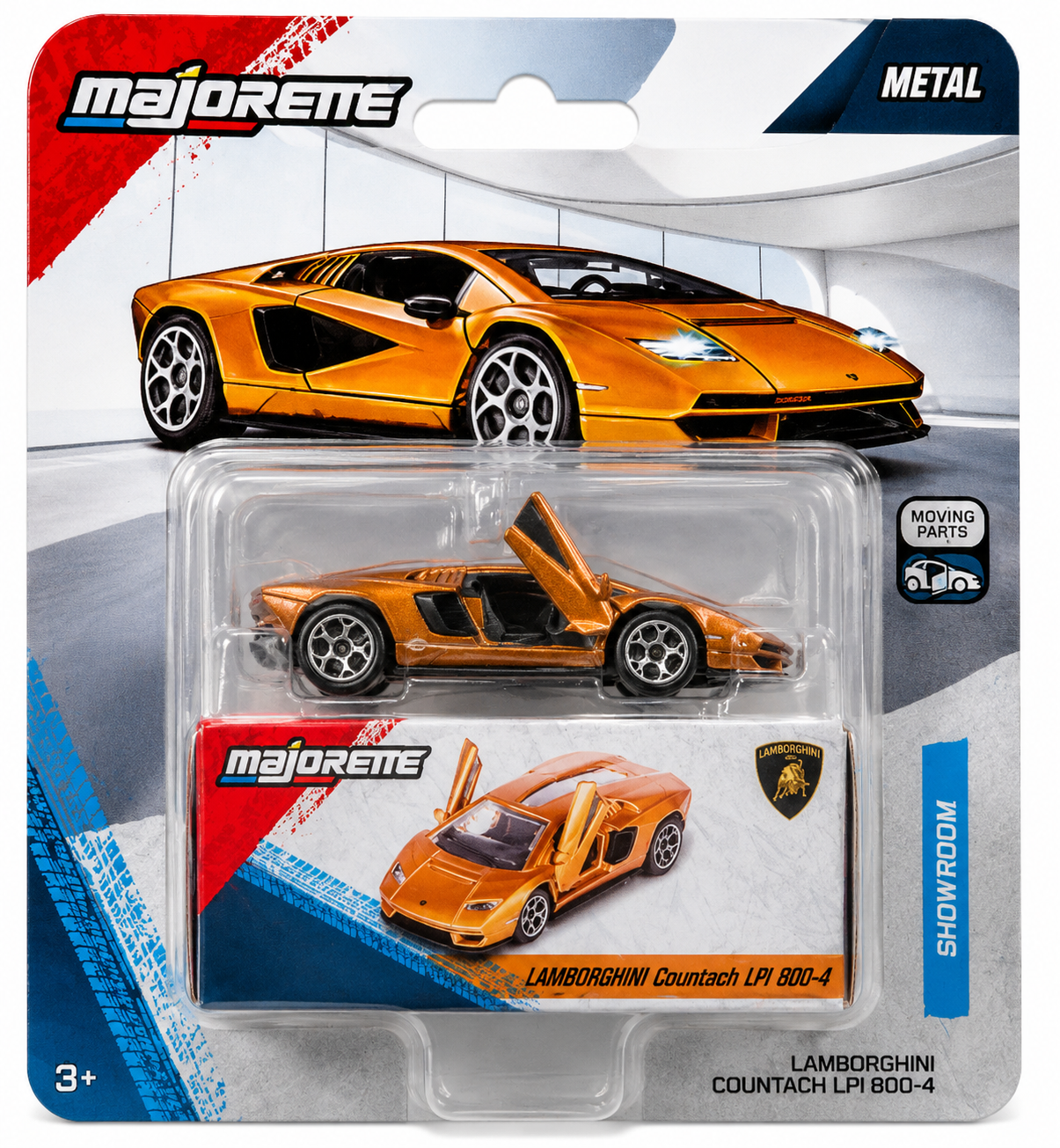 Majorette Premium Showroom Collection – 6 Car Metal Die-Cast Set with Opening Parts 1:64 Scale