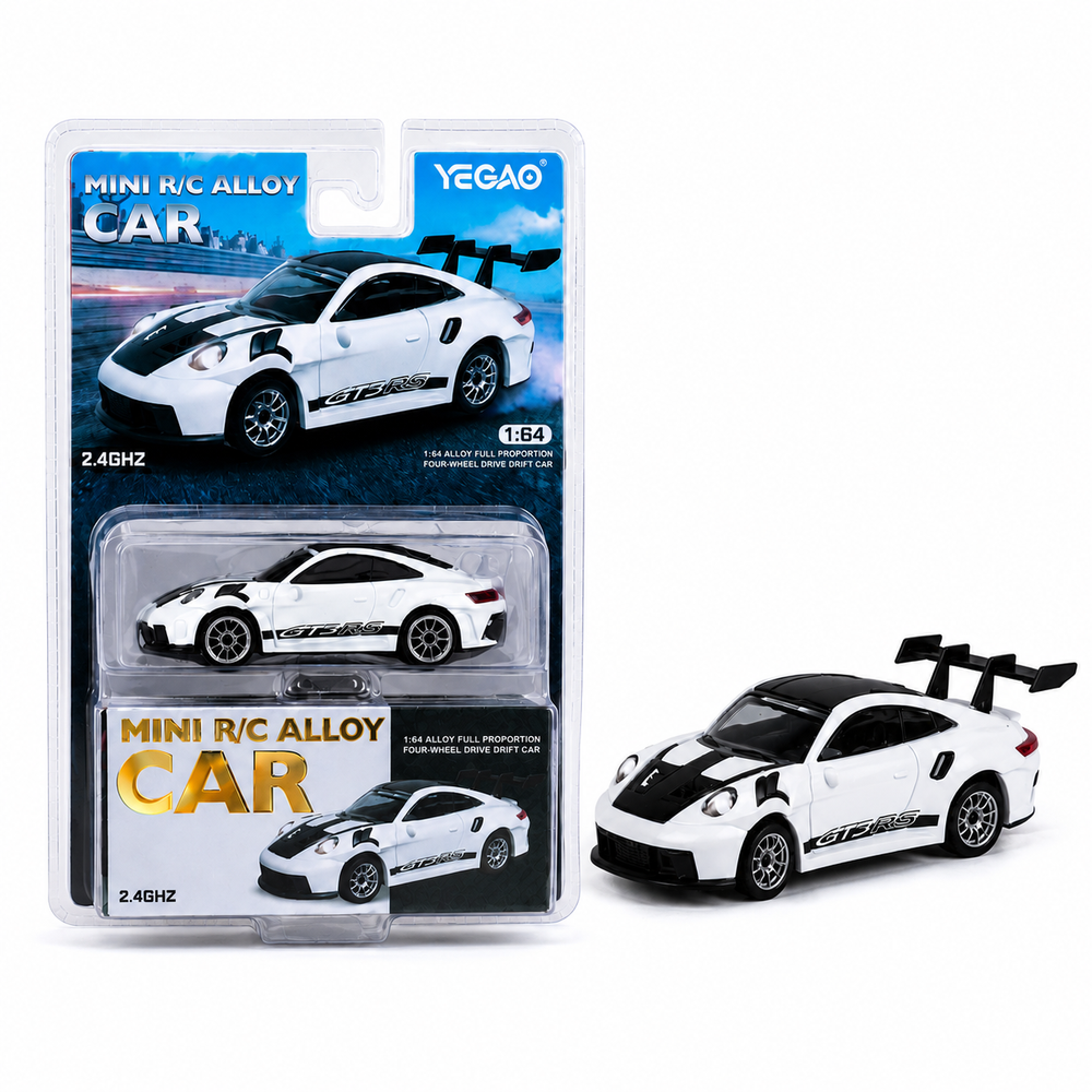 Yegao Mini RC Car 2.4GHZ Imported 1:64 Scale Alloy Full Proportion Four-wheel Drive Drift Remote control Car