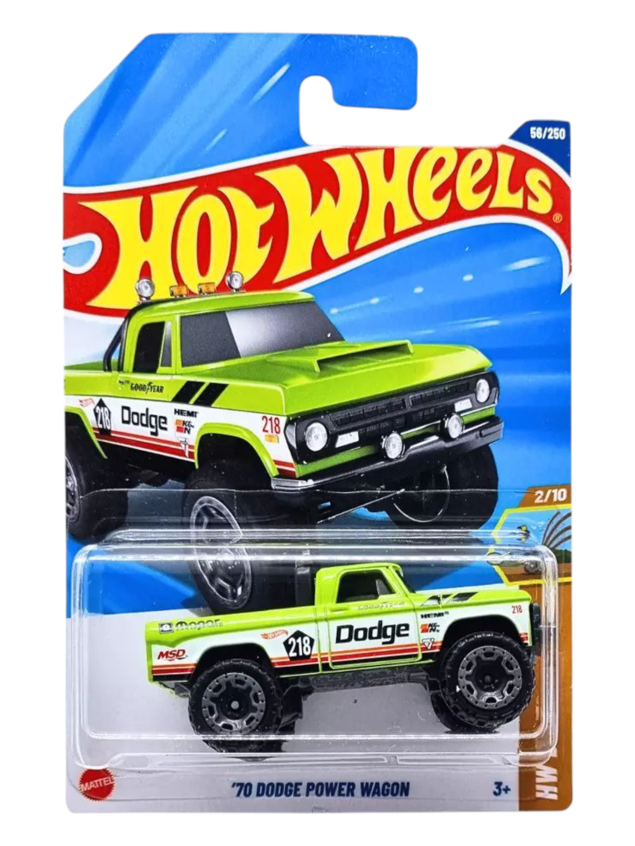 HotWheels 70 Dodge Power Wagon Dirt Series Imported Mainline 1:64 Scale