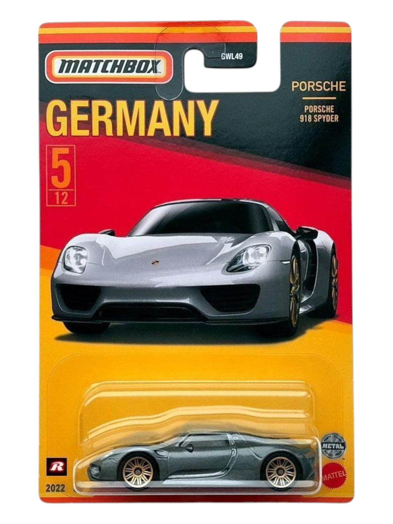 Matchbox Germany Porsche 918 Spyder 1:64 Scale