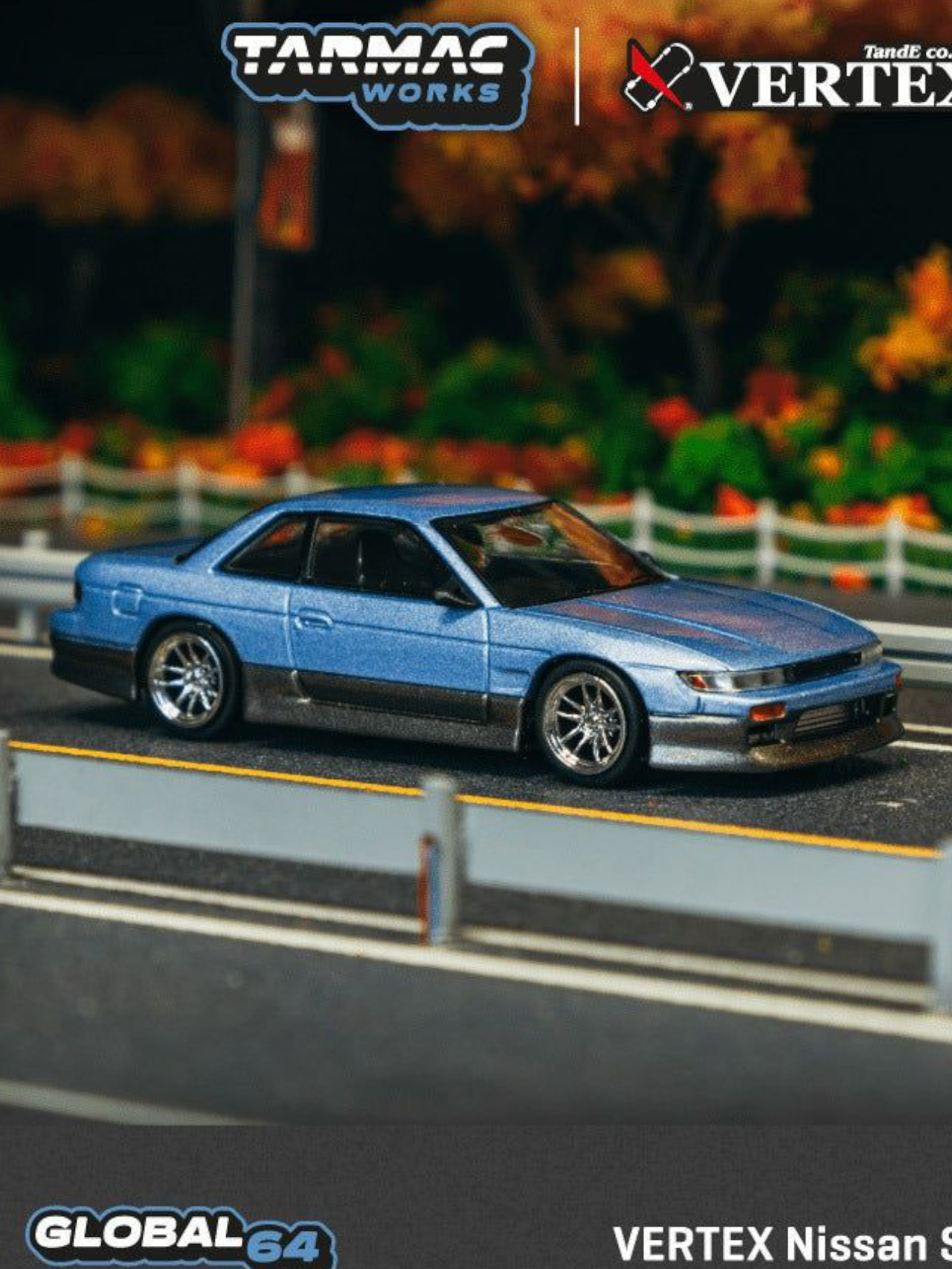 Tarmac Works Vertex Nissan Silvia (S13) 1:64 Scale