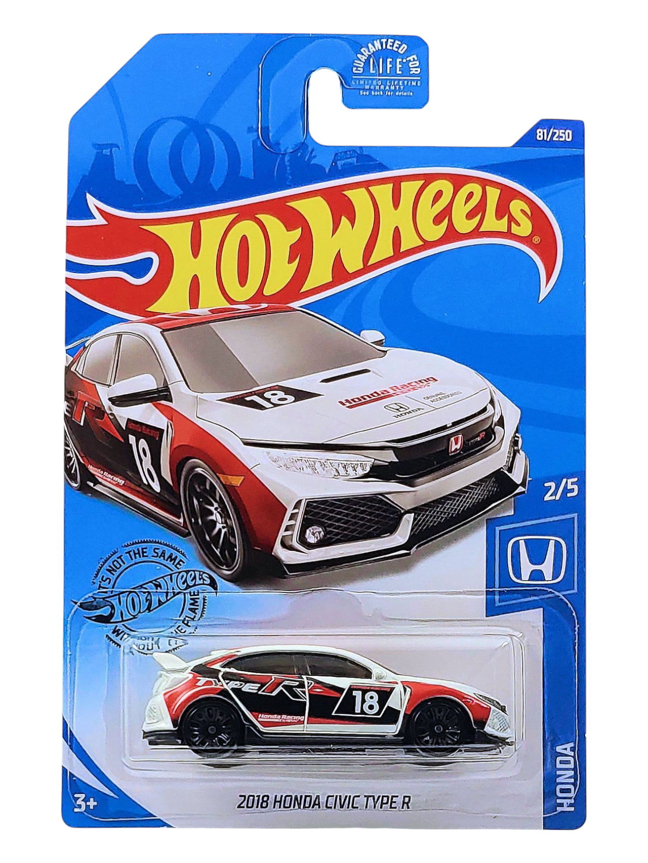 HotWheels 2018 Honda Civic Type R Imported Mainline 1:64 Scale