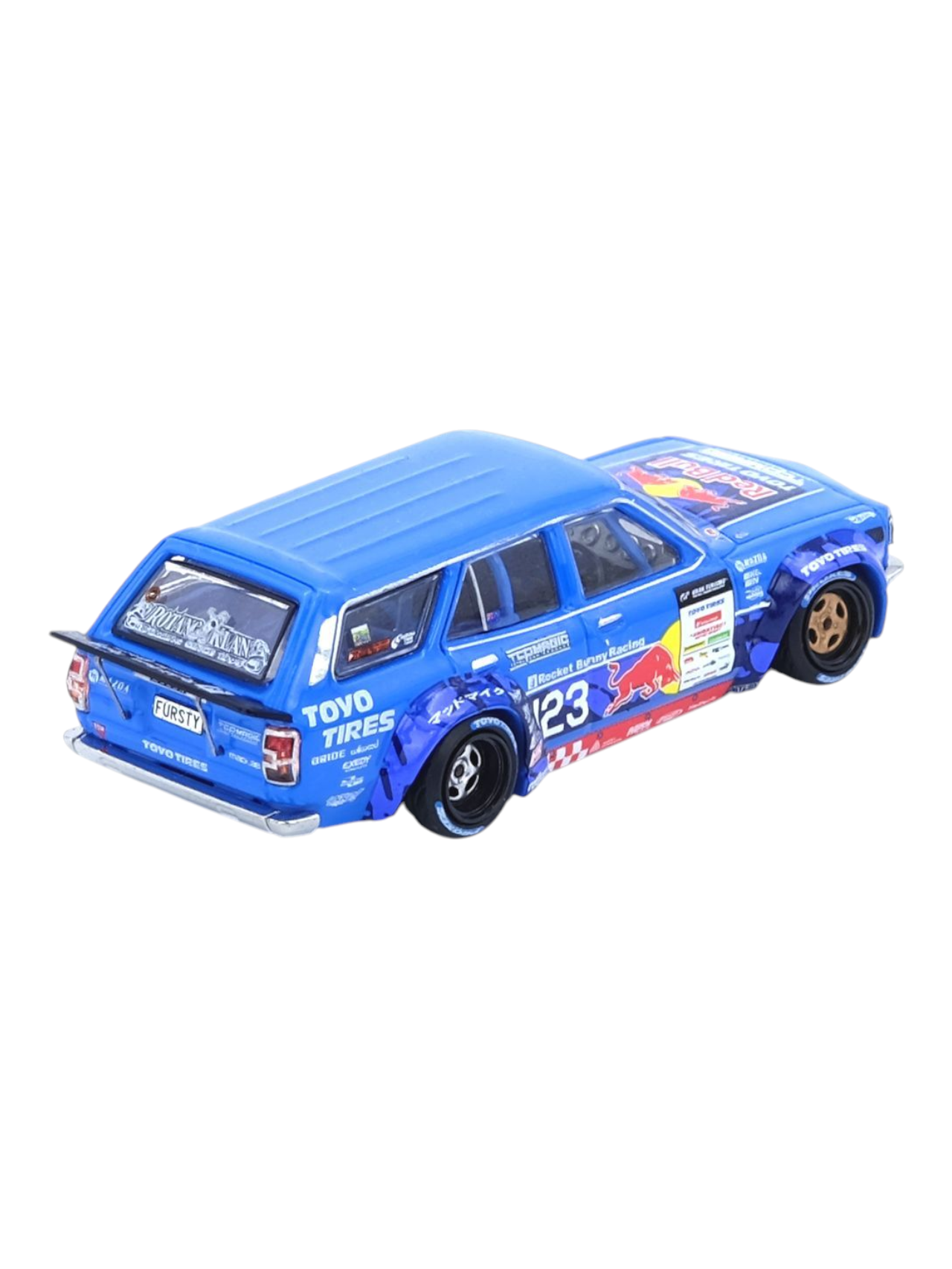 Inno64 Mazda RX3 Station Wagon "Mad Mike 1976" D1GP 2024 Series Diecast 1:64 Scale