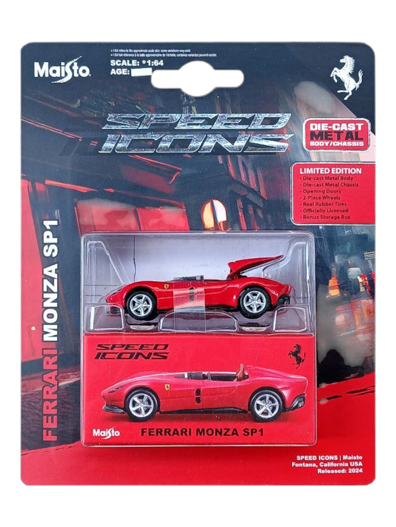Maisto Speed Icons Ferrari Monza SP1 1:64 Scale