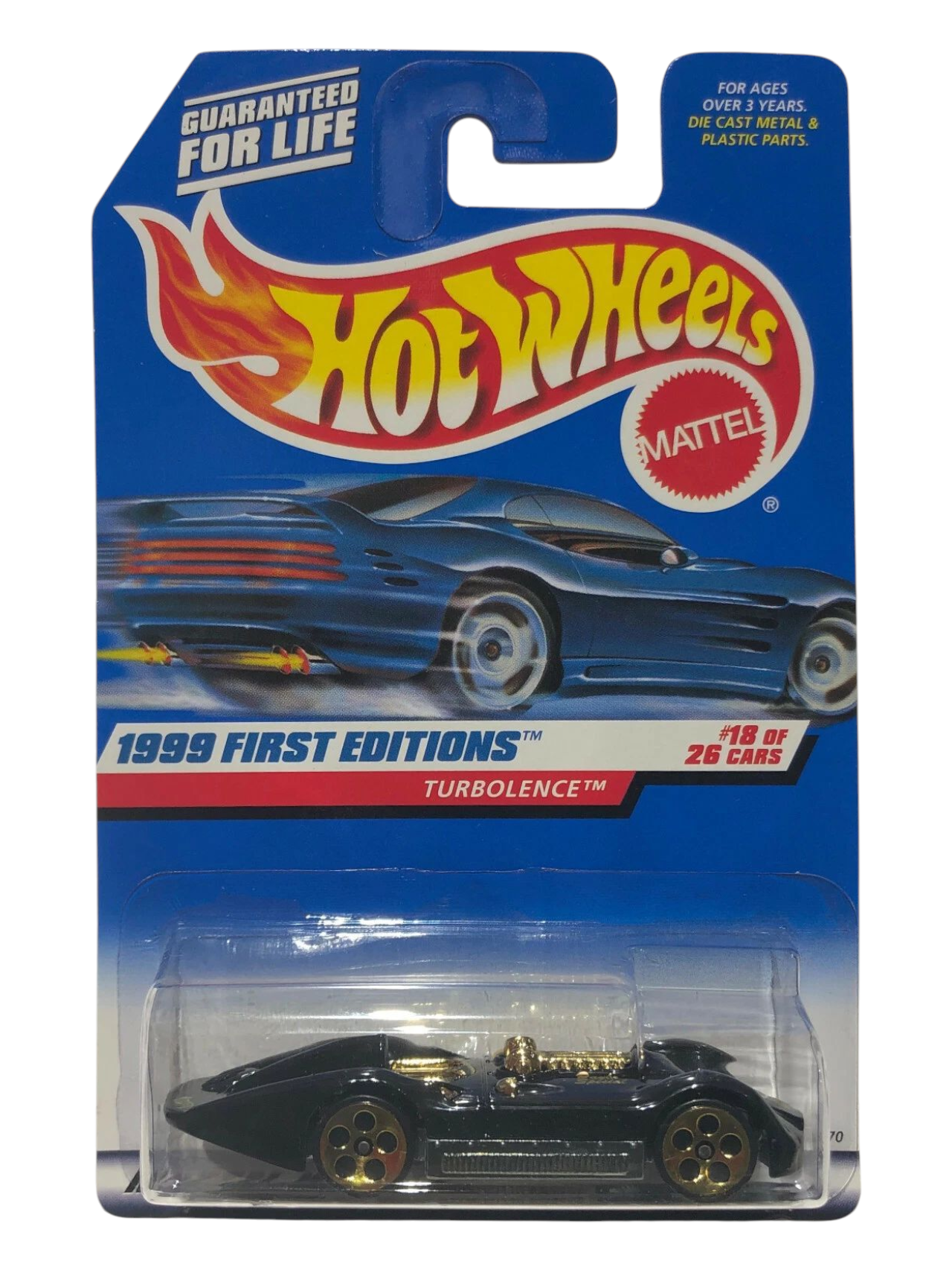 HotWheels 1999 First Editions Turbolence Imported Mainline 1:64 Scale