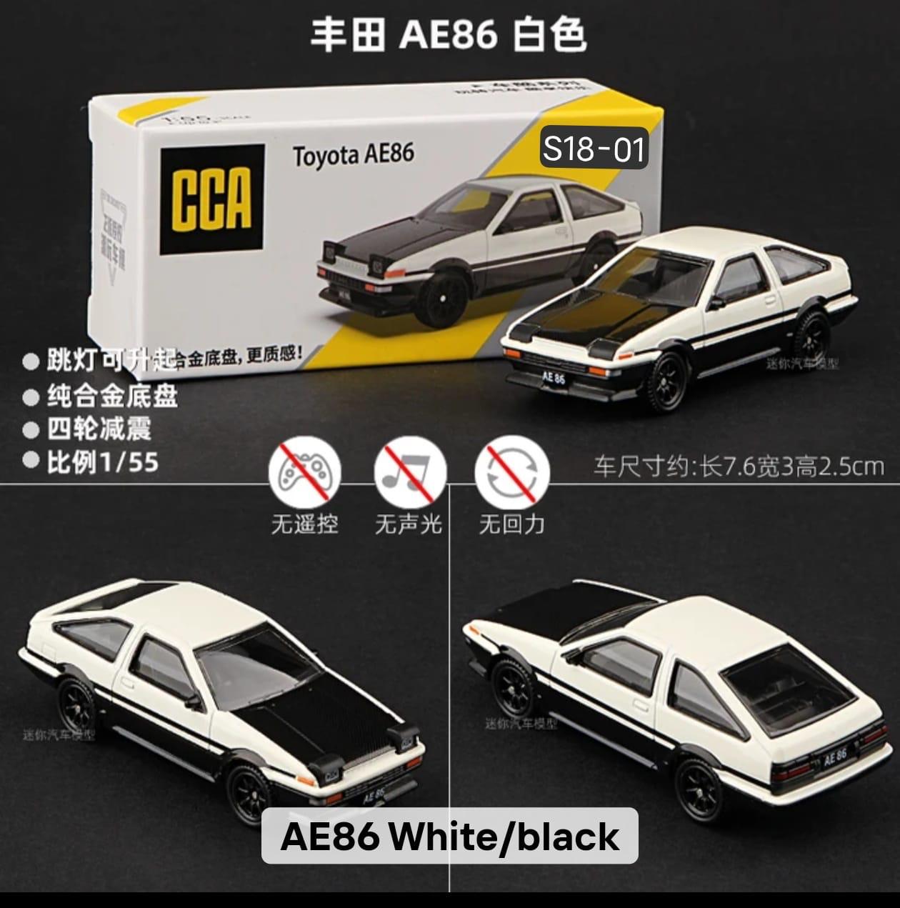 CCA toyota sprinter Trueno (Ae86) Imported 1:64 Scale