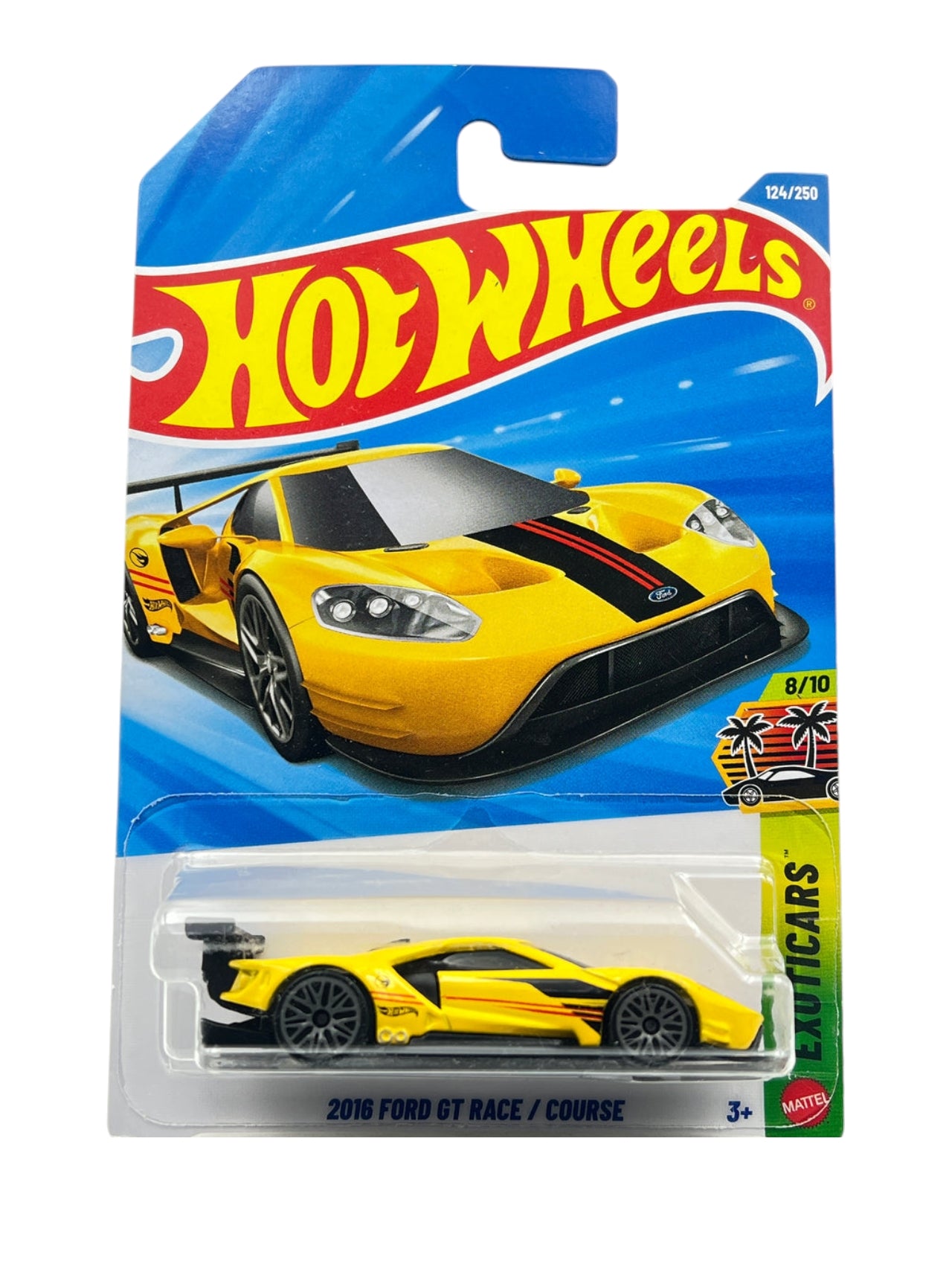 Hotwheels 2016 Ford GT Race / Course ( Treasure hunt ) Imported Mainline 1:64 Scale