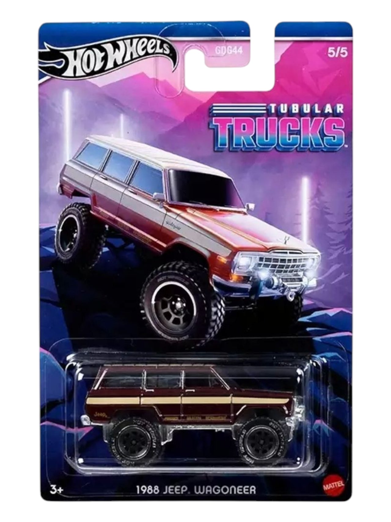 Hotwheels Tubular Trucks Set of 5 Imported Mainline Card Art 1:64 Scale