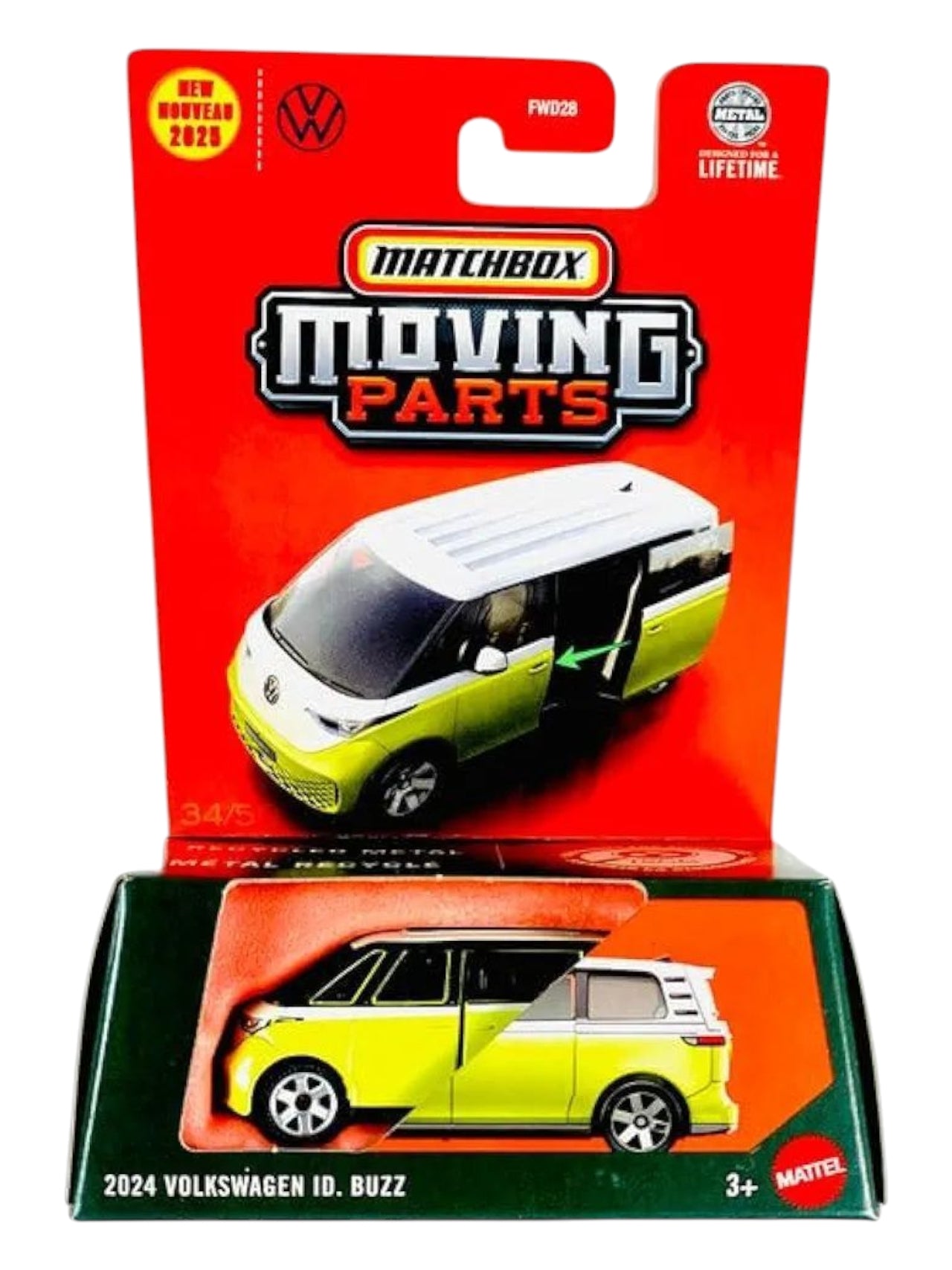 MatchBox Moving Parts 2024 Volkswagen id.buzz 1:64 Scale