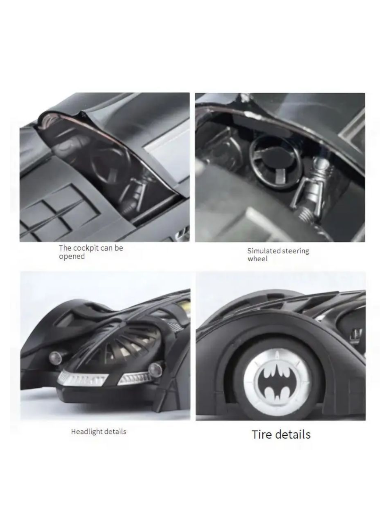 QY Toys Batman Forever 1995 Batmobile 1:18 Scale (Official Licensed Product)