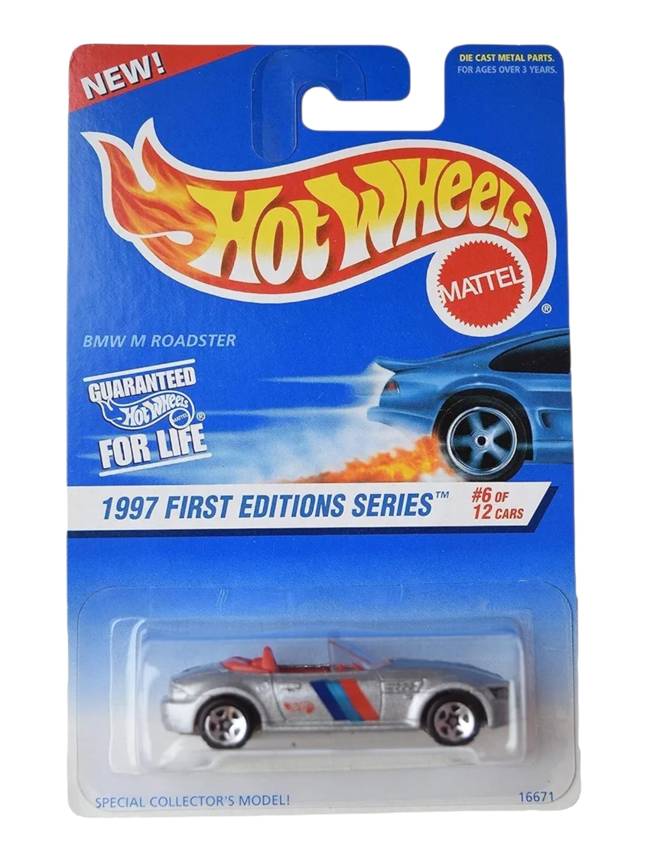 HotWheels 1997 First Editions Series BMW M Roadster Imported Mainline 1:64 Scale