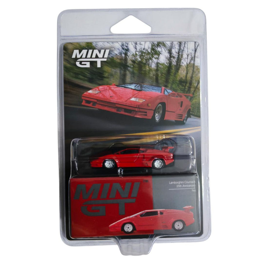 Mini GT #1192: Lamborghini Countach 25th Anniversary Red Imported 1:64 Scale Diecast Model