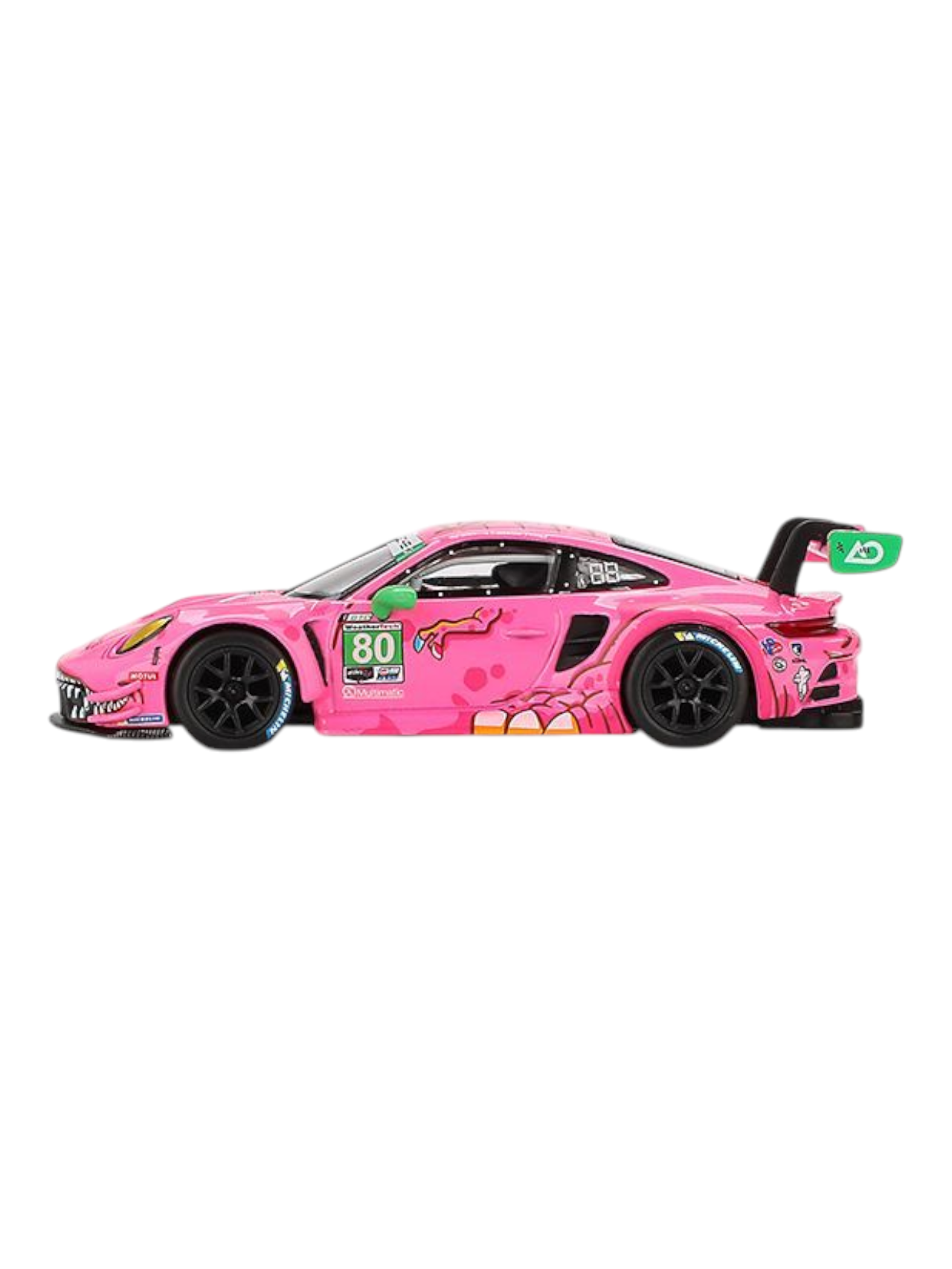 Mini GT Porsche 911 GT3 R #80 AO Racing 2023 IMSA VIRginia Roxy 1:64 Scale