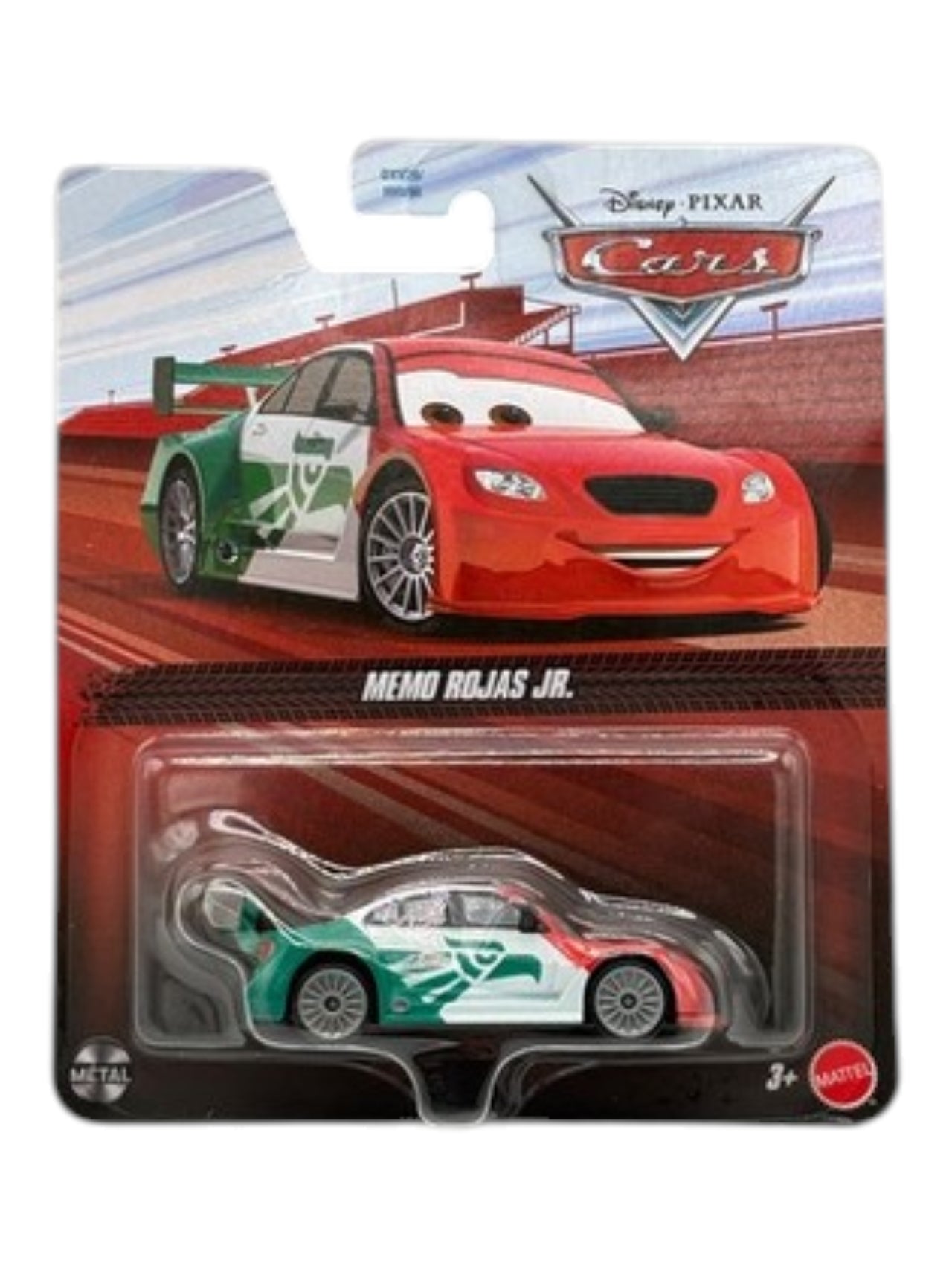 Disney Pixar Cars Memo Rojas Jr. Diecast Model Car | Mattel Metal Collectible | Cars Movie Character Toy 1:64 Scale