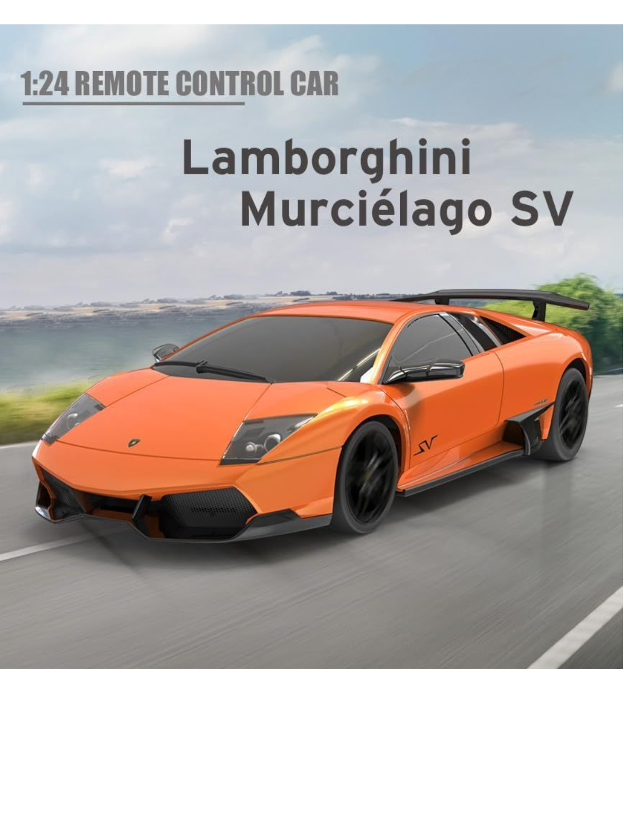 Lamborghini Murcielago SV Remote Control Car 1:24 Scale (Official Licensed Product)