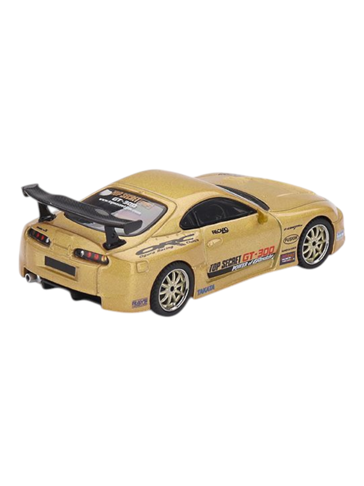 Mini GT Toyota Supra A80 (Top Secret GT-300 Top Secret Gold) 1:64 Scale