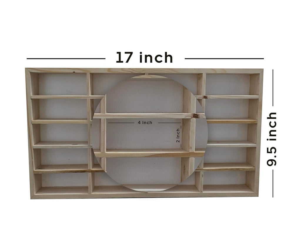 20 Compartment Die-Cast Car Display Cabinet with LED Lighting | Acrylic Cover & Without Acrylic Cover Variants | Wooden Storage case (car not including)