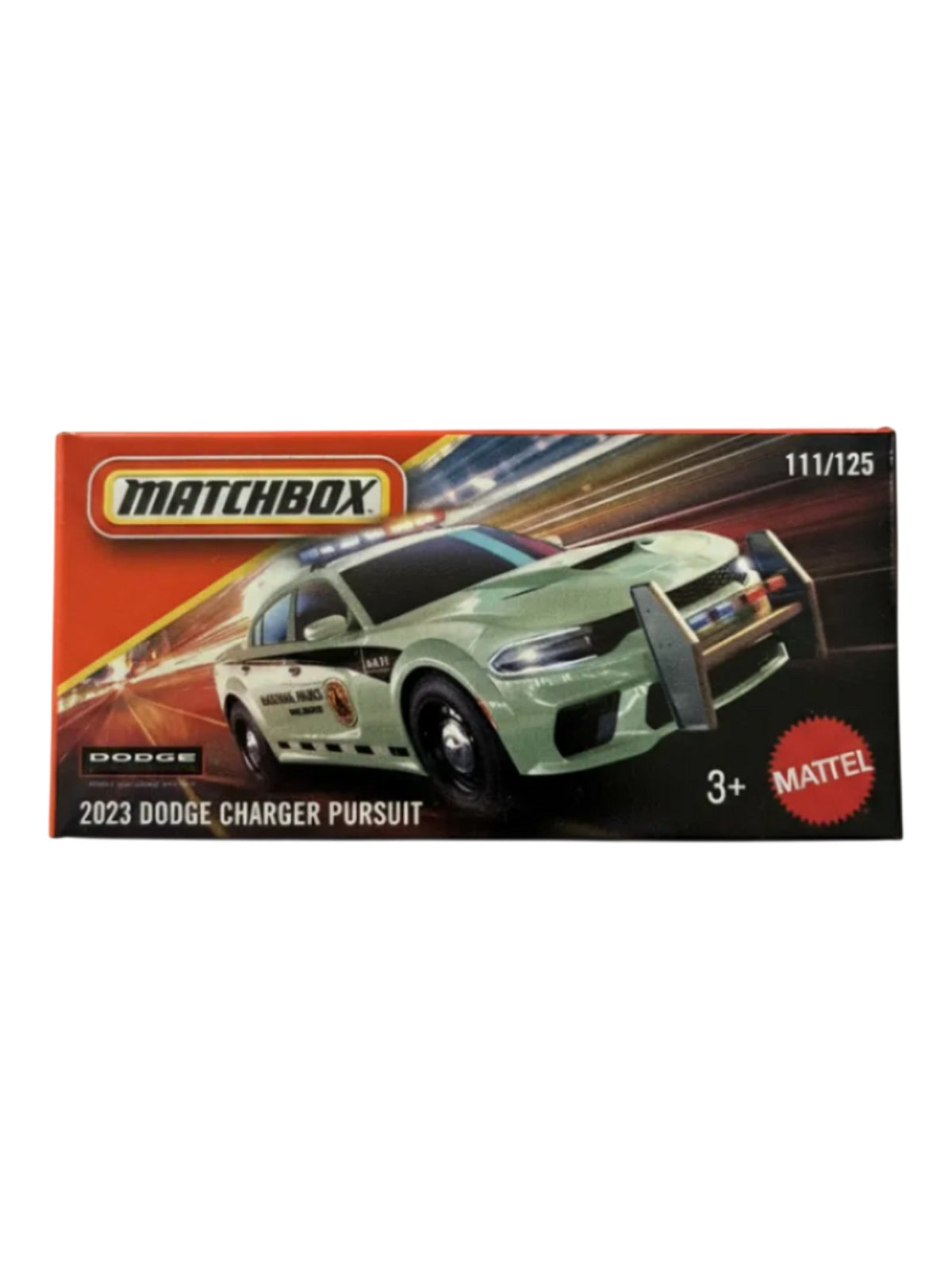 Matchbox Mainline 2023 Dodge Charger Pursuit Die-Cast 1:64 Scale | Mattel 111/125| Collector Edition