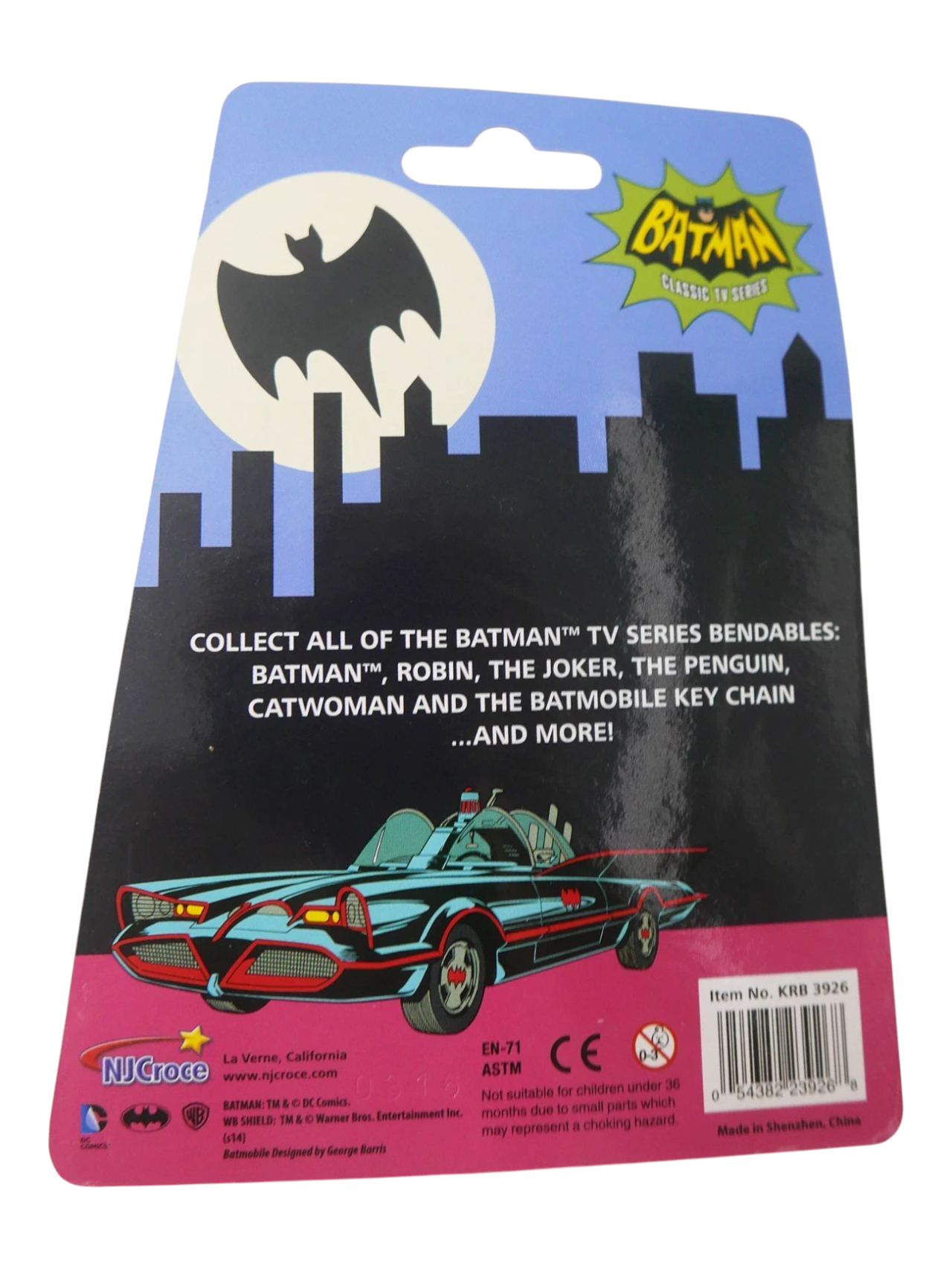 Batman Classic TV Series Batmobile 3D Key Chain