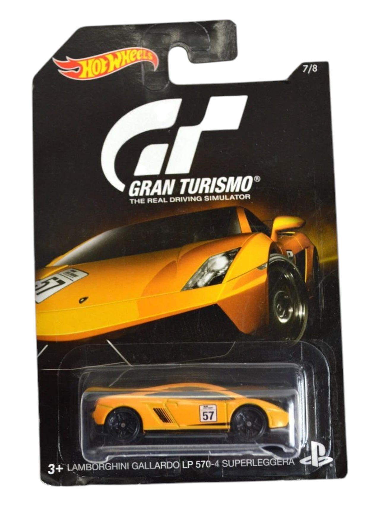 HotWheels Gran Tourismo Lamborghini Gallardo lp 570-4 superleggera imported mainline card art 1:64