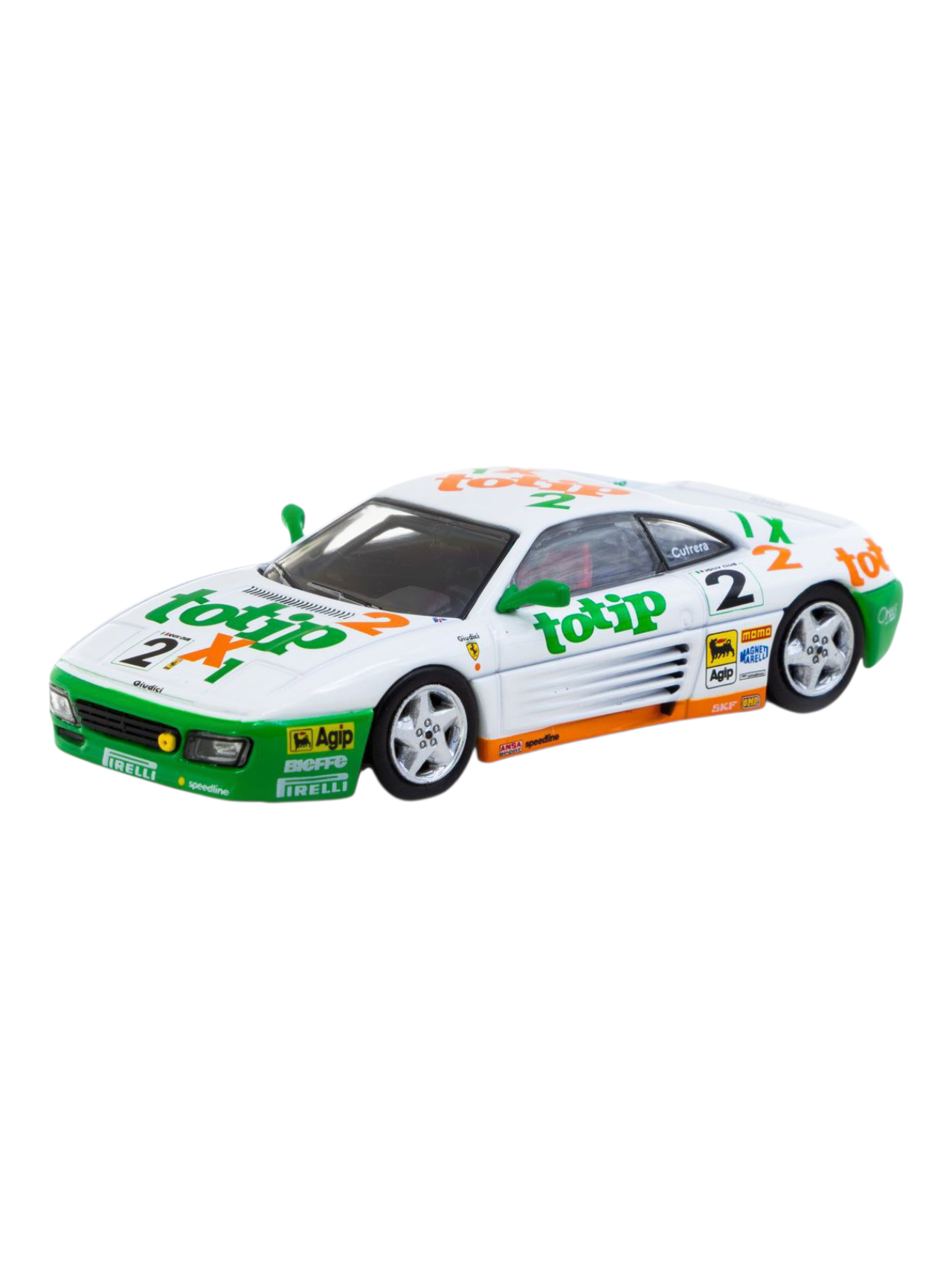 Tarmac Works Ferrari 348 Challenge 1993 1:64 Scale (With Acrylic Case)