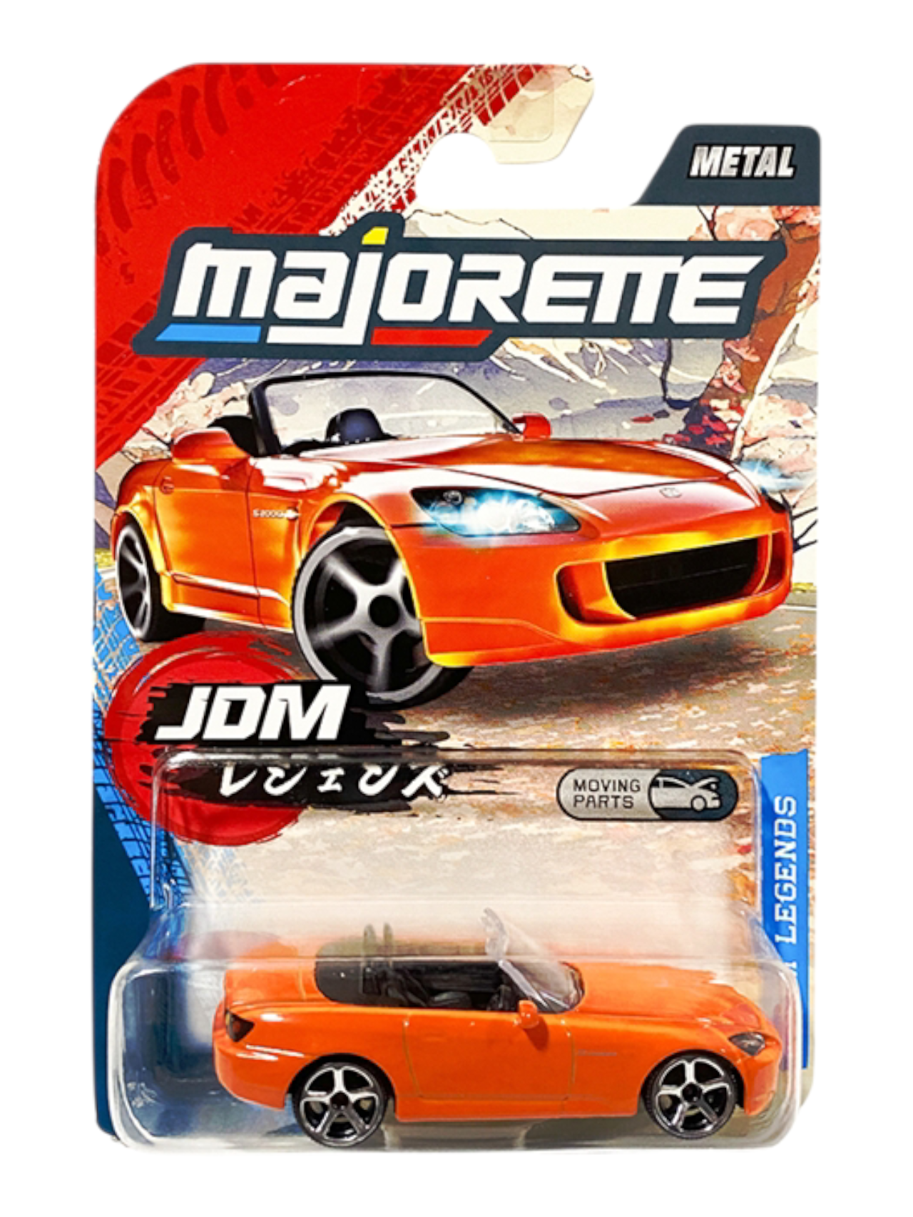 Majorette: JDM Legends Premium Cars - Honda S2000 - Orange 1:64