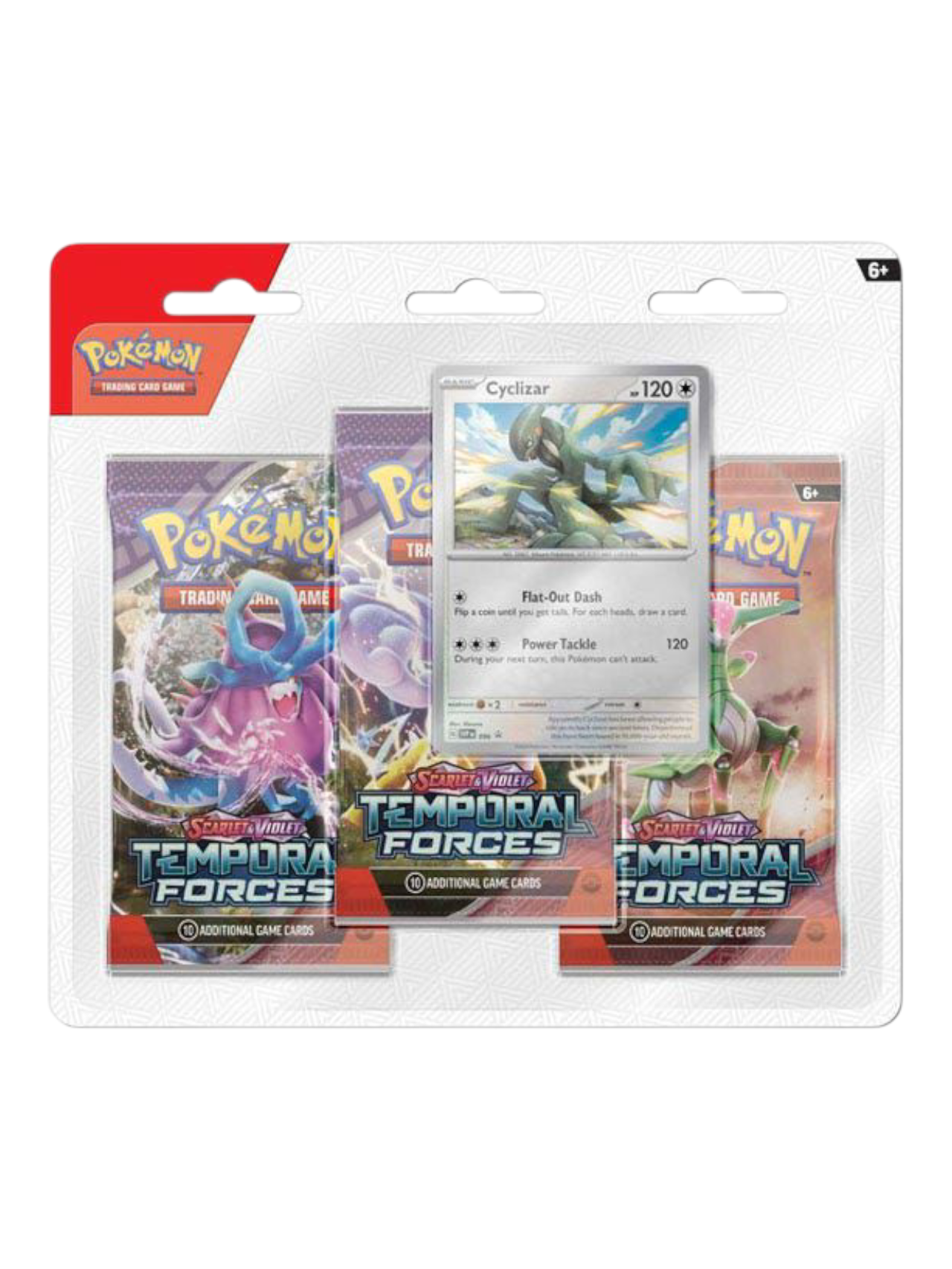Pokemon Scarlet and Violet Temporal Forces 3 Pack Blister (English)