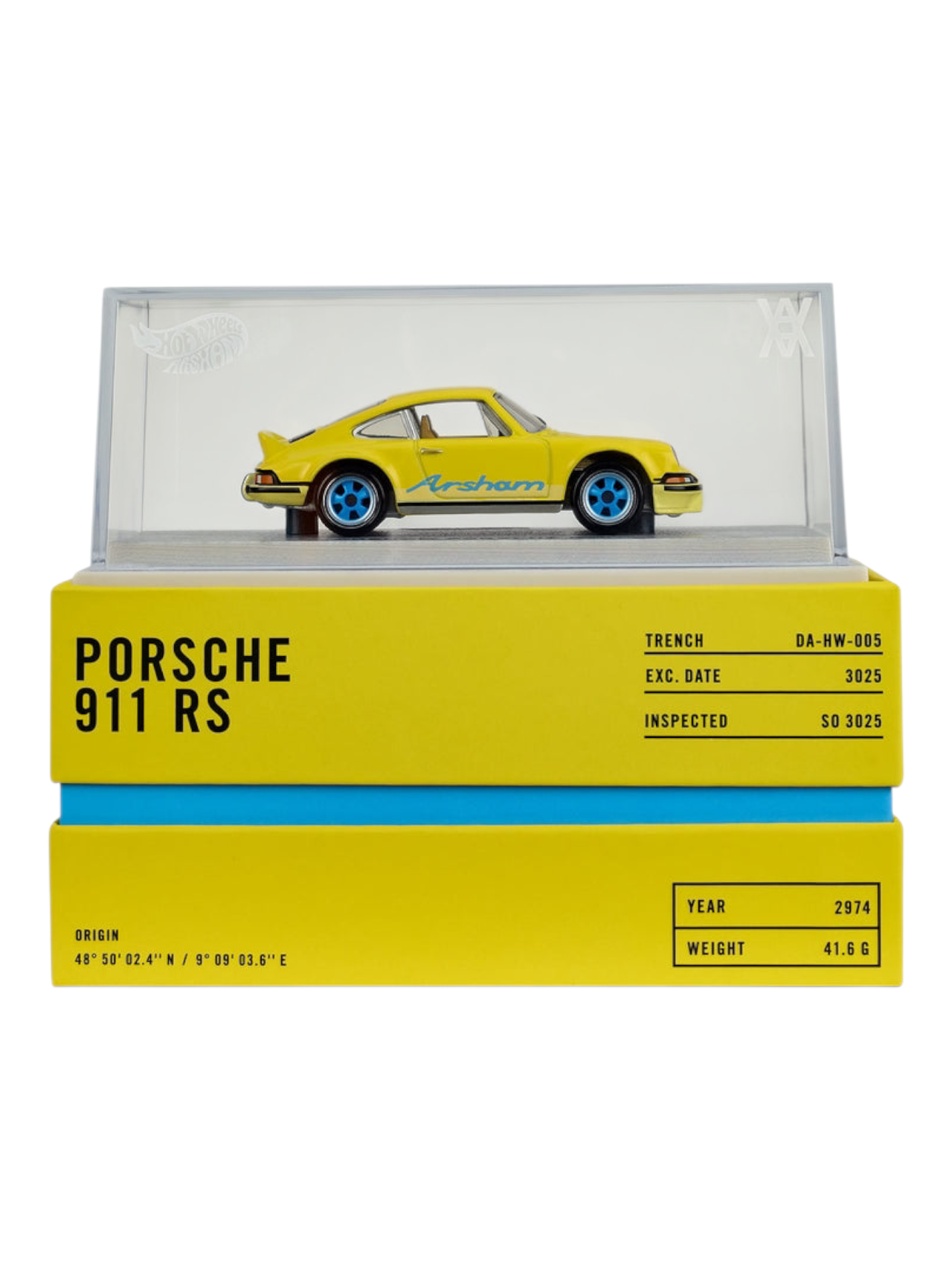 HotWheels x Daniel Arsham 1973 Porsche 911 RSA RLC 1:64 Scale